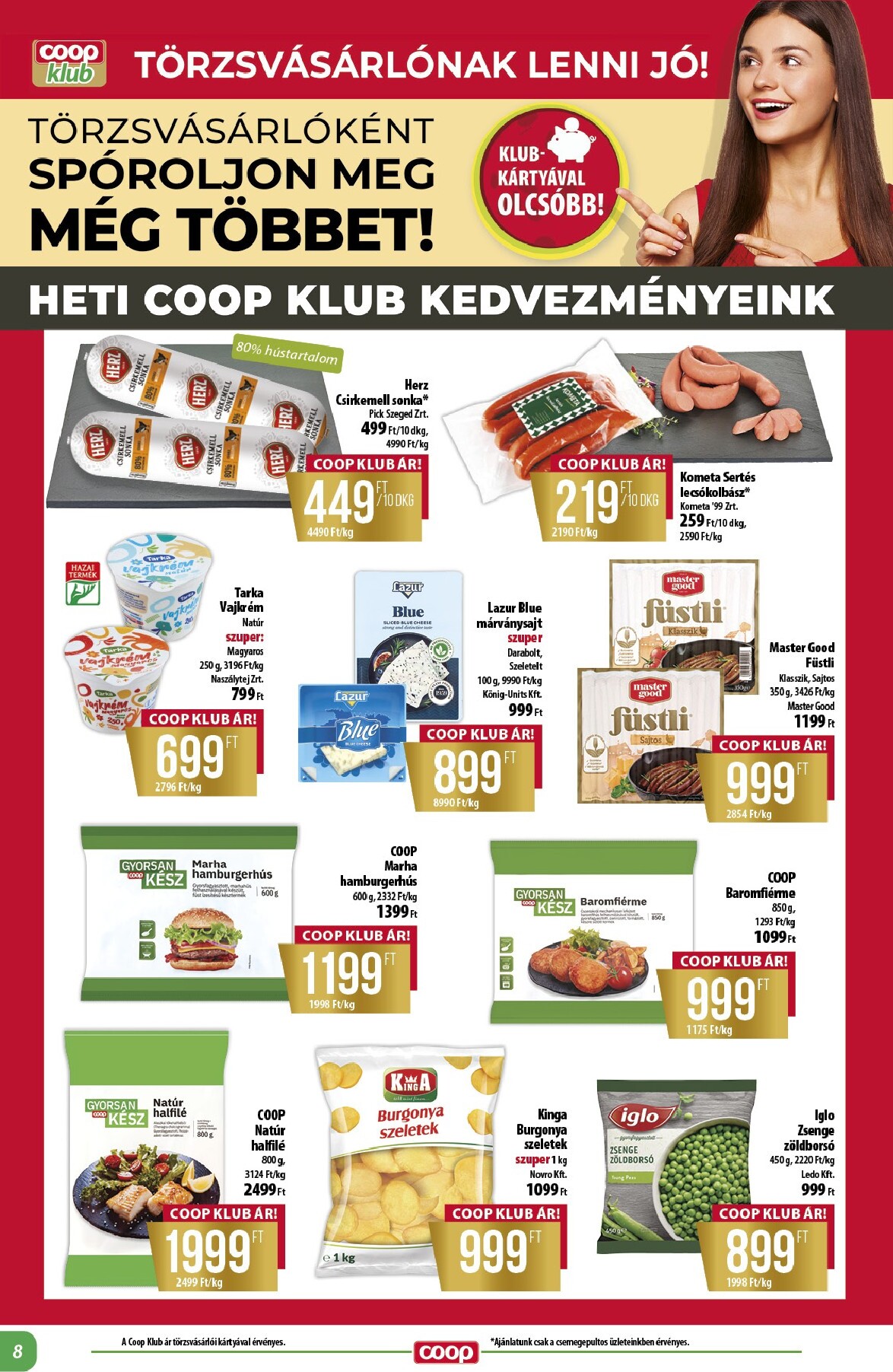 coop - A jövőbeli Coop - Alföld akciós újság csütörtöktől 2026.05.28.-tól szerdától 2026.06.03.-ig érvényes. - page: 8