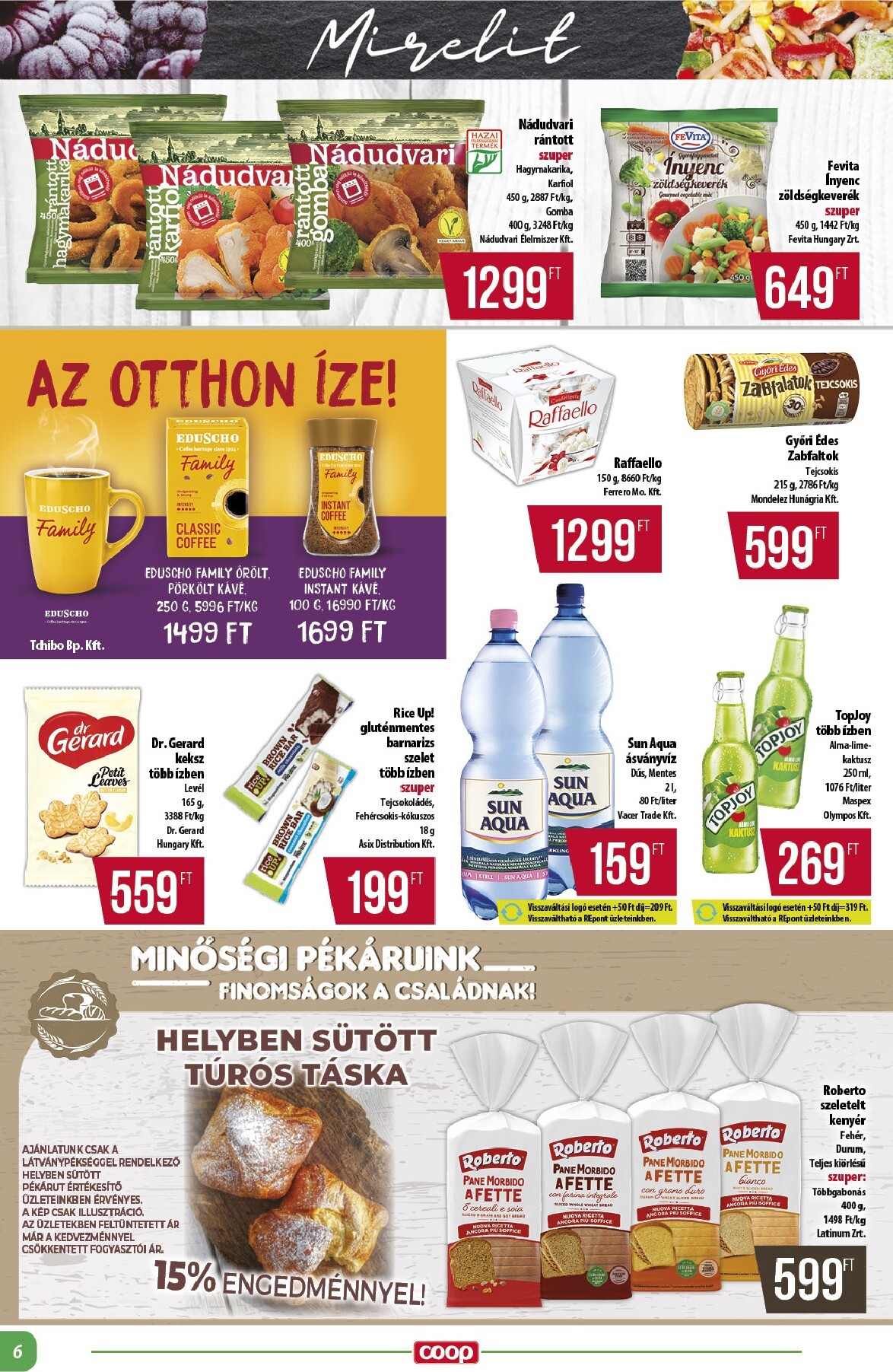 coop - A jövőbeli Coop - Alföld akciós újság csütörtöktől 2026.05.28.-tól szerdától 2026.06.03.-ig érvényes. - page: 6