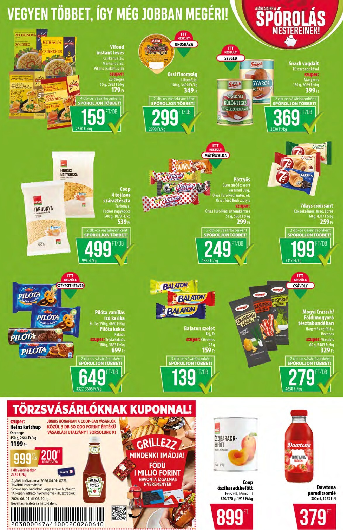 coop - A jövőbeli Coop - Alföld - Abc-Szuper akciós újság csütörtöktől 2026.06.04.-tól szerdától 2026.06.10.-ig érvényes. - page: 6