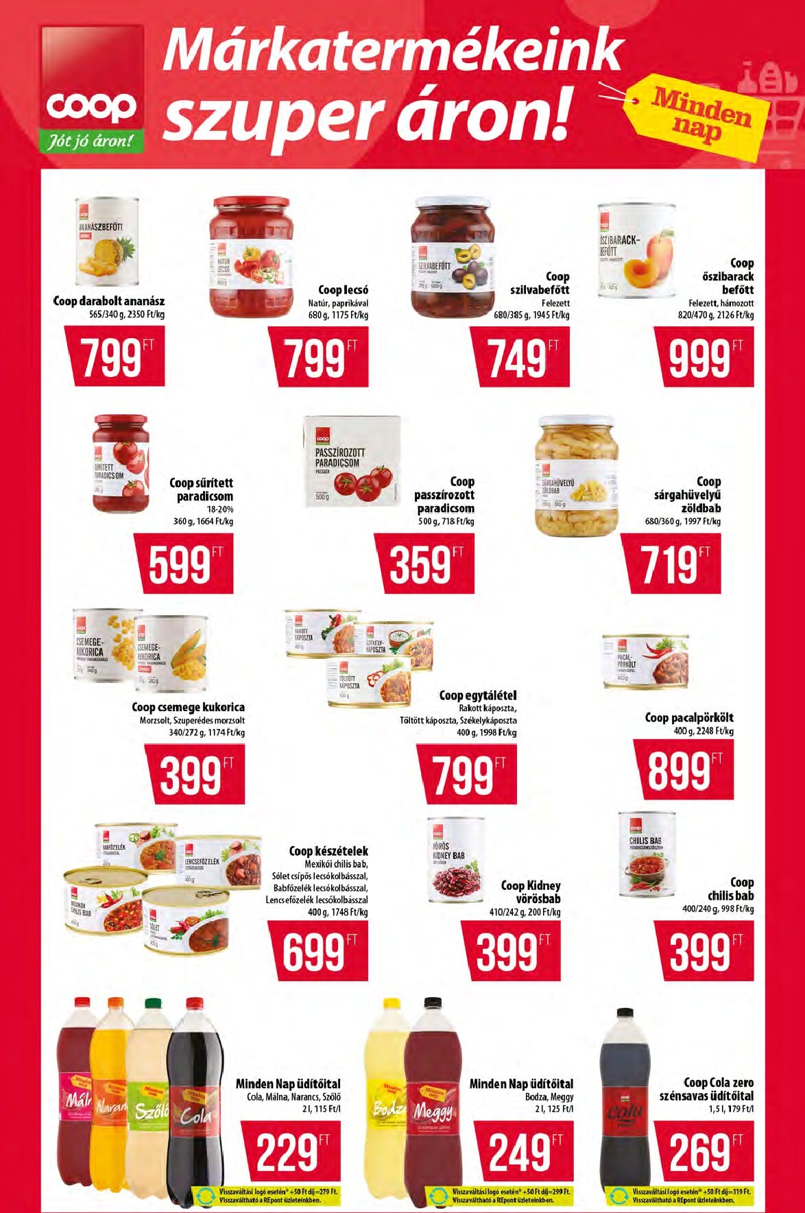 coop - A jövőbeli Coop - Abc-Szuper akciós újság csütörtöktől 2026.06.11.-tól szerdától 2026.06.17.-ig érvényes. - page: 6
