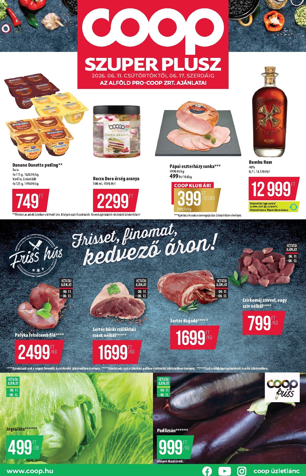 coop - A jövőbeli Coop - Szuper Plusz Alföld akciós újság csütörtöktől 2026.06.11.-tól szerdától 2026.06.17.-ig érvényes.
