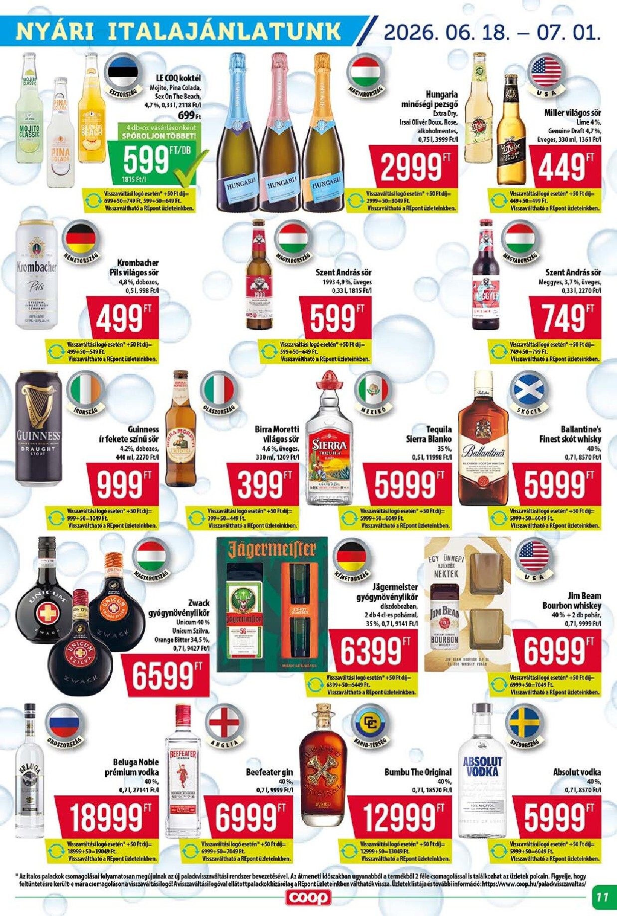 coop - A jövőbeli Coop Szuper Plusz akciós újság csütörtöktől 2026.06.18.-tól szerdától 2026.06.24.-ig érvényes. - page: 11