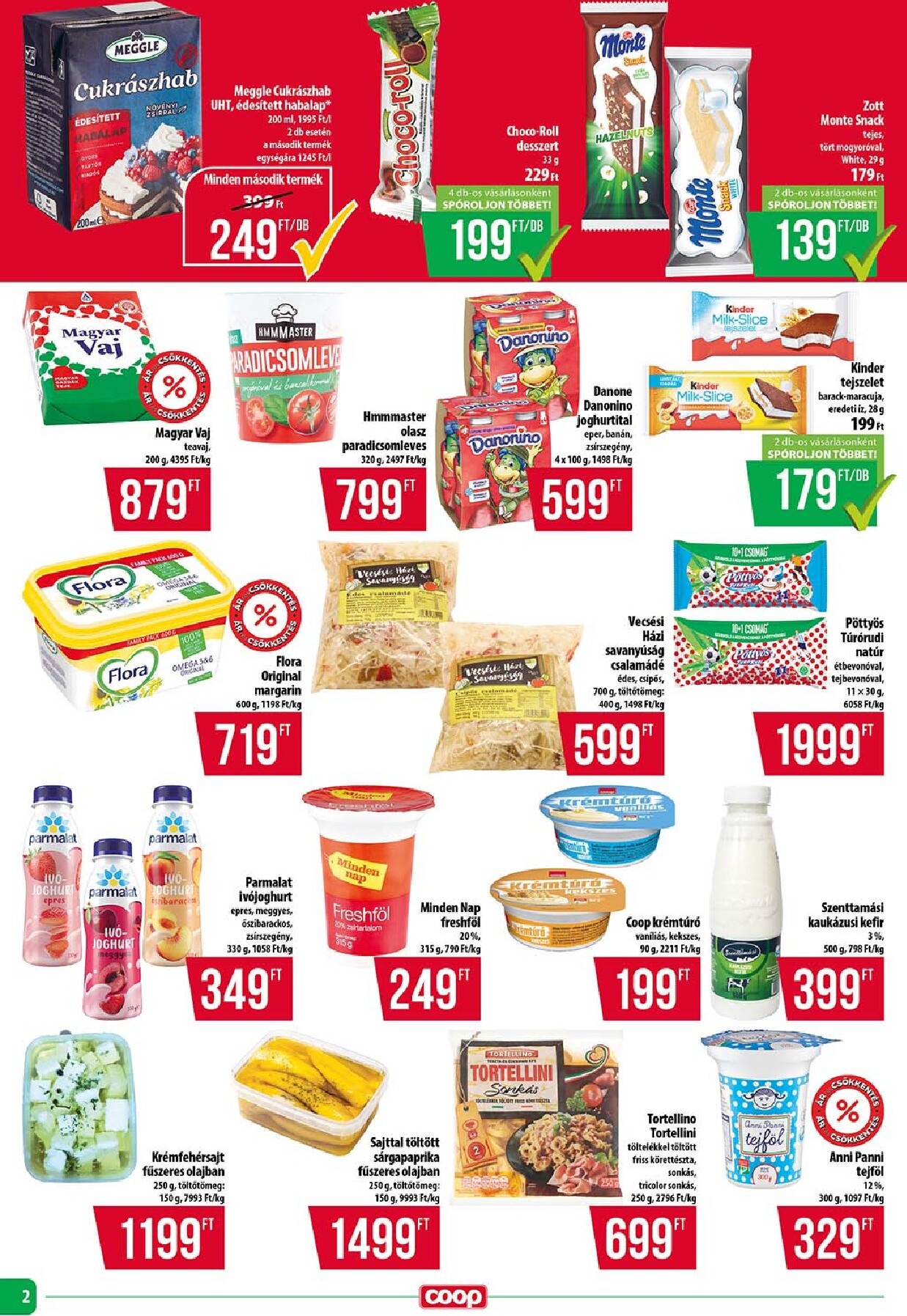coop - A jövőbeli Coop Szuper Plusz akciós újság csütörtöktől 2026.06.18.-tól szerdától 2026.06.24.-ig érvényes. - page: 2