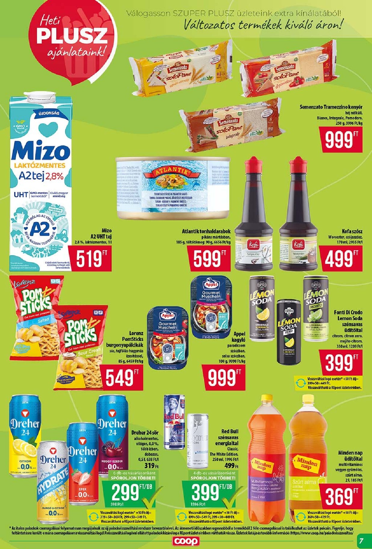 coop - A jövőbeli Coop Szuper Plusz akciós újság csütörtöktől 2026.06.18.-tól szerdától 2026.06.24.-ig érvényes. - page: 7