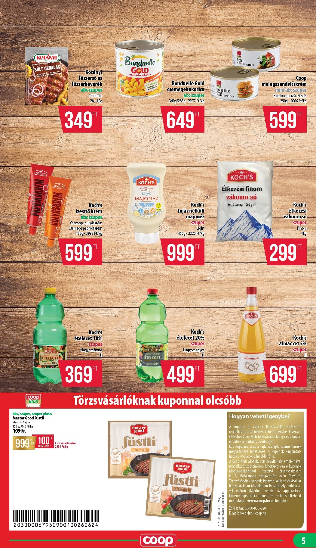 coop - A jövőbeli Coop - Nyírzem/Szabolcs akciós újság csütörtöktől 2026.06.18.-tól szerdától 2026.06.24.-ig érvényes. - page: 5