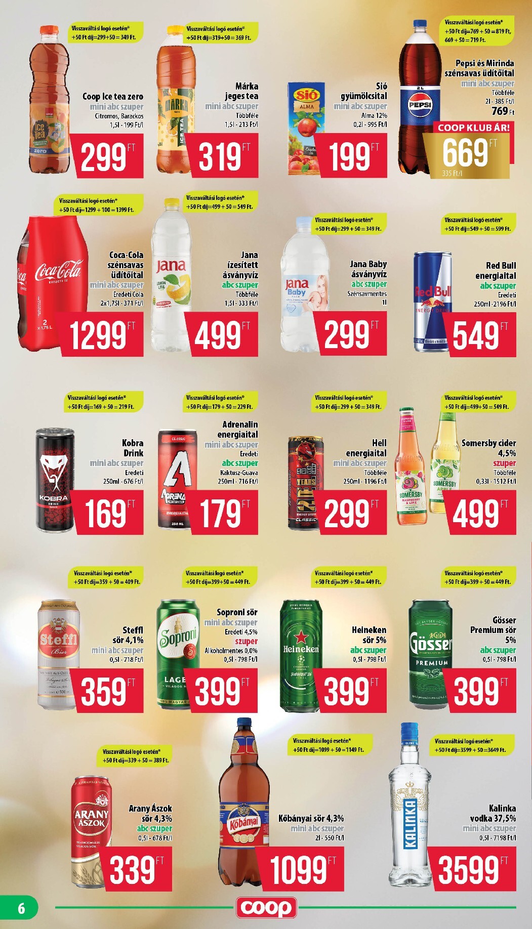 coop - A jövőbeli Coop - Coop regionális szórólap június 4. hét - Nyírzem/Szabolcs Coop akciós újság csütörtöktől 2026.06.25.-tól szerdától 2026.07.01.-ig érvényes. - page: 6