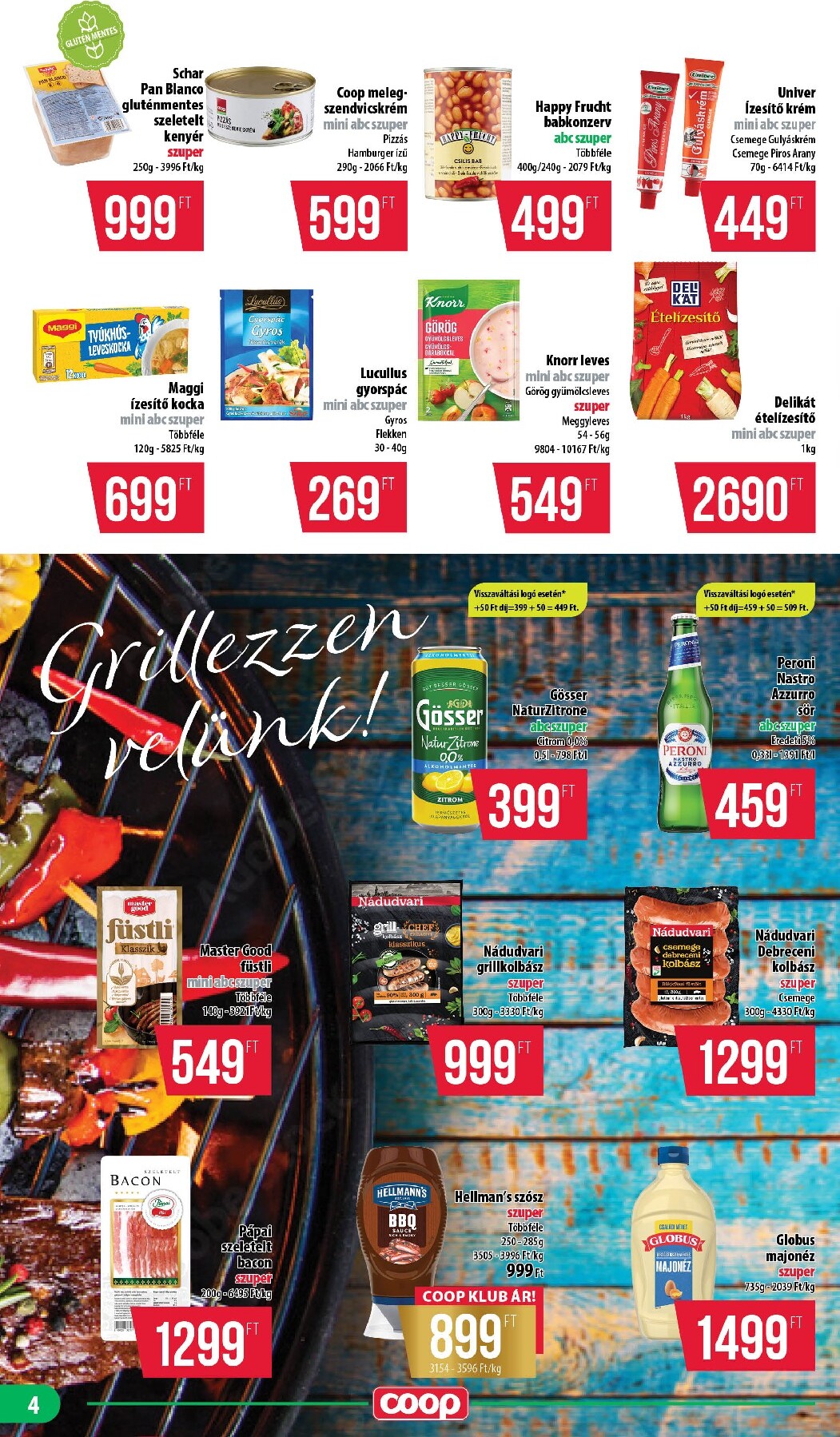 coop - A jövőbeli Coop - Coop regionális szórólap június 4. hét - Nyírzem/Szabolcs Coop akciós újság csütörtöktől 2026.06.25.-tól szerdától 2026.07.01.-ig érvényes. - page: 4