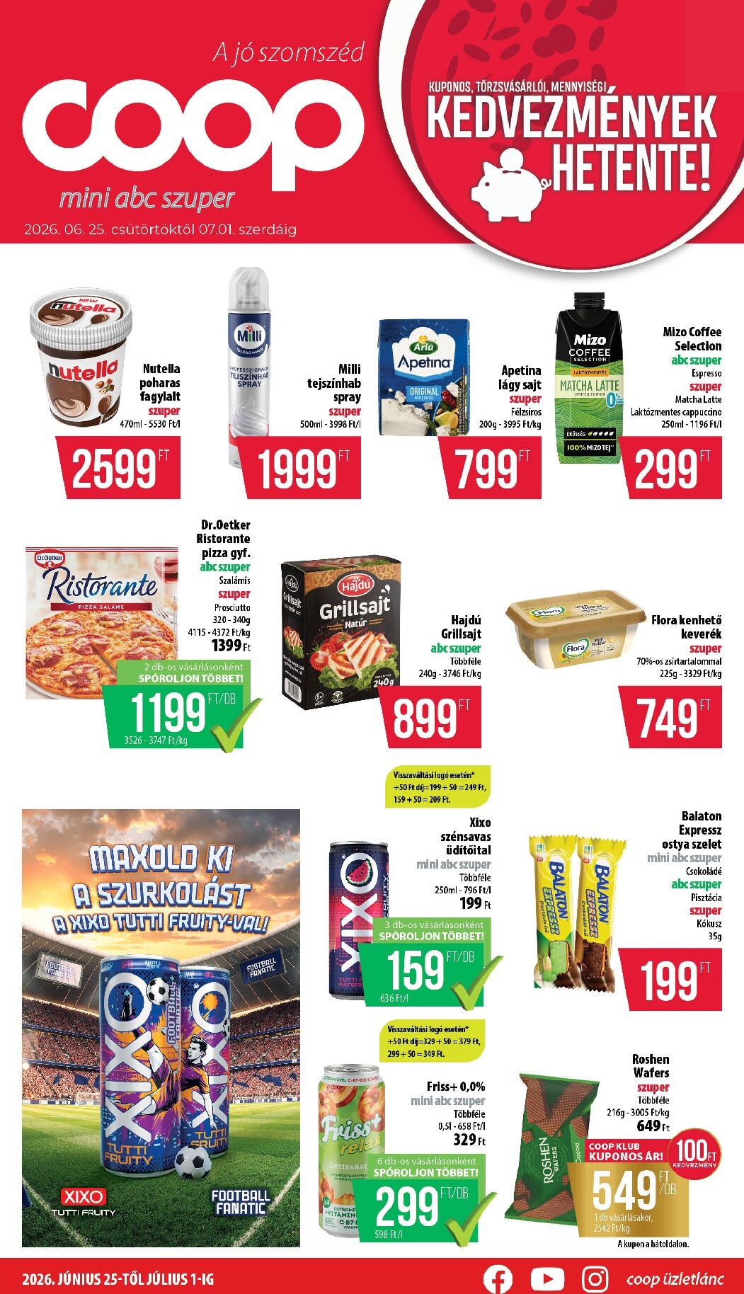 coop - A jövőbeli Coop - Coop regionális szórólap június 4. hét - Nyírzem/Szabolcs Coop akciós újság csütörtöktől 2026.06.25.-tól szerdától 2026.07.01.-ig érvényes.