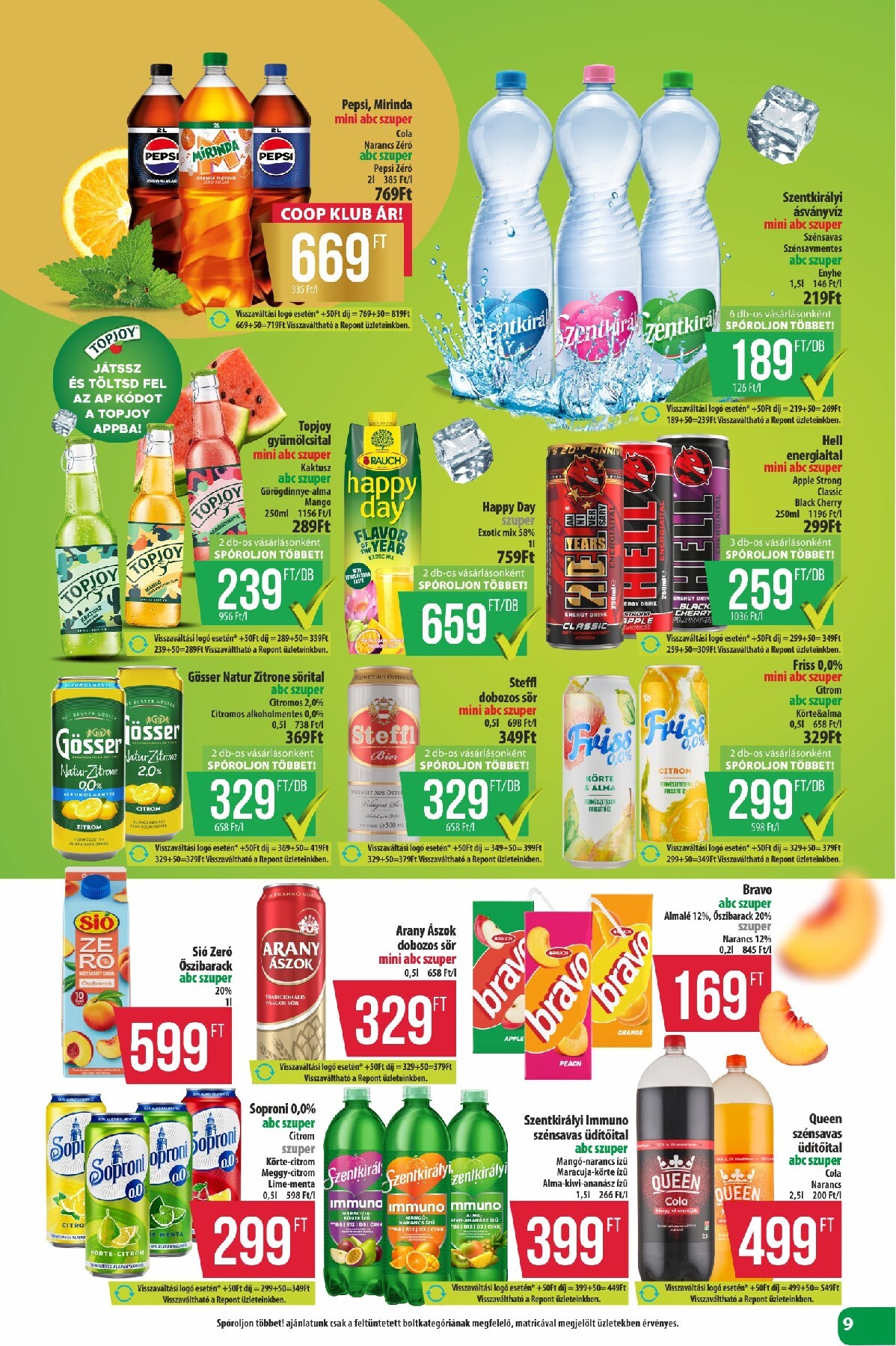coop - A jövőbeli Coop - Coop regionális szórólap június 4. hét - Észak-Kelet akciós újság csütörtöktől 2026.06.25.-tól szerdától 2026.07.01.-ig érvényes. - page: 9