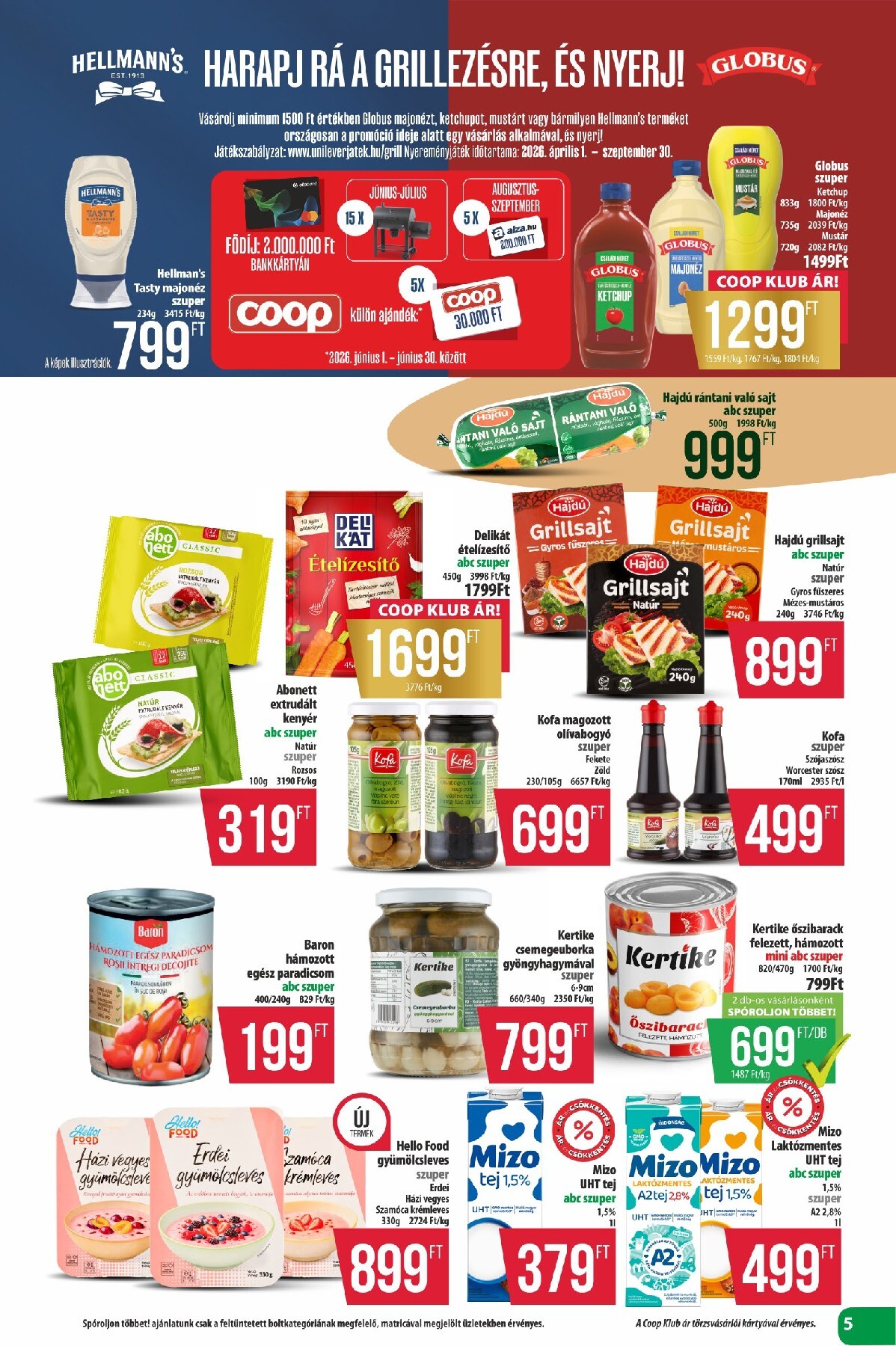 coop - A jövőbeli Coop - Coop regionális szórólap június 4. hét - Észak-Kelet akciós újság csütörtöktől 2026.06.25.-tól szerdától 2026.07.01.-ig érvényes. - page: 5