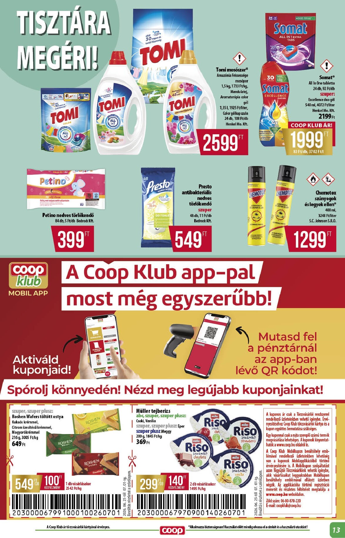 coop - A jövőbeli Coop - Coop regionális szórólap június 4. hét - Alföld akciós újság csütörtöktől 2026.06.25.-tól szerdától 2026.07.01.-ig érvényes. - page: 13