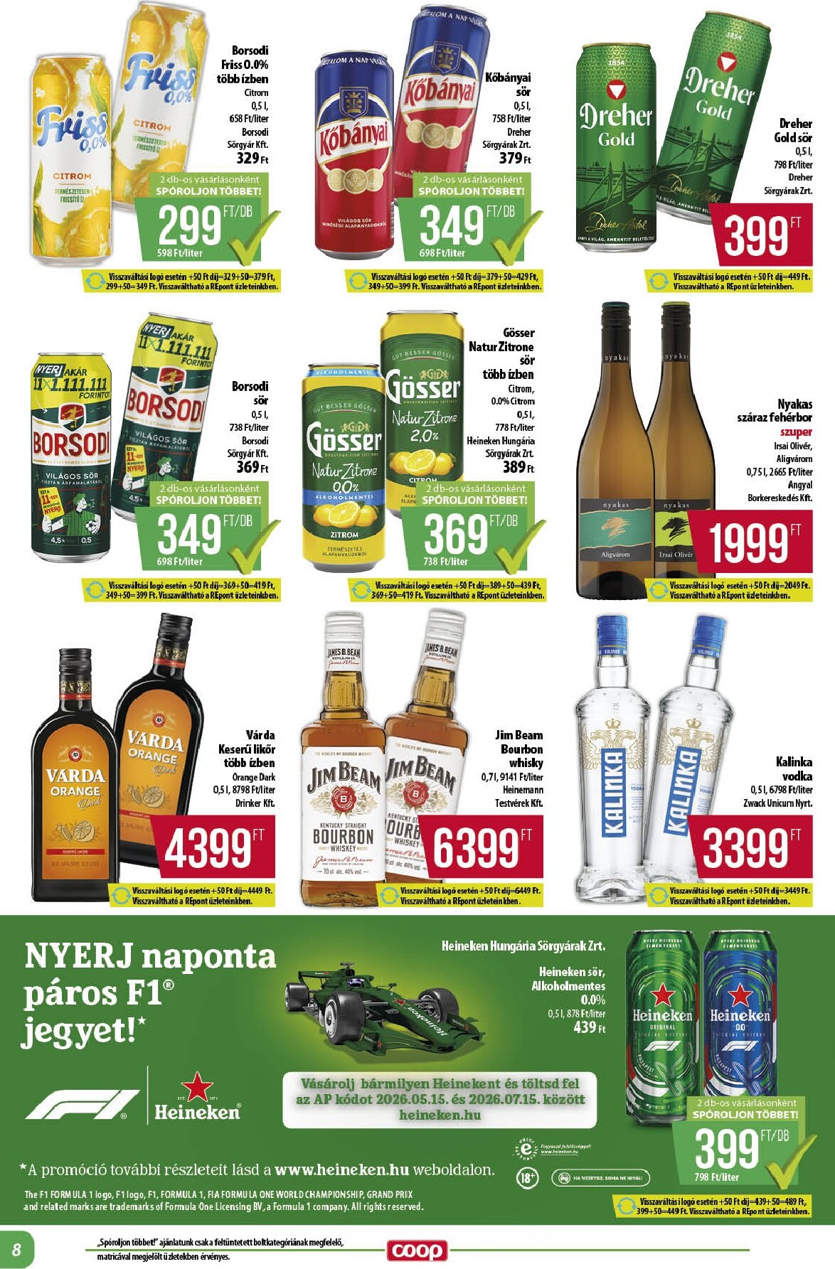 coop - A jövőbeli Coop - Coop regionális szórólap június 4. hét - Alföld akciós újság csütörtöktől 2026.06.25.-tól szerdától 2026.07.01.-ig érvényes. - page: 8