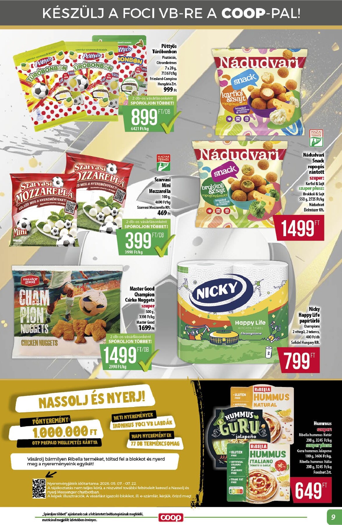 coop - A jövőbeli Coop - Coop regionális szórólap június 4. hét - Alföld akciós újság csütörtöktől 2026.06.25.-tól szerdától 2026.07.01.-ig érvényes. - page: 9