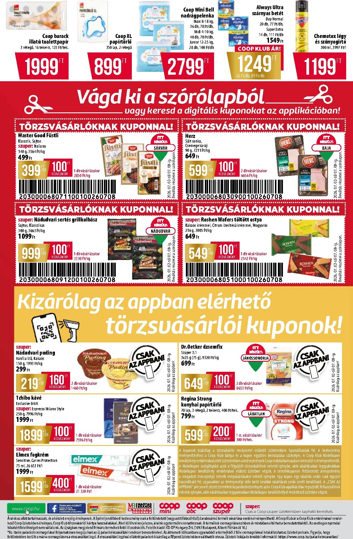 coop - A jövőbeli Coop - Abc-Szuper akciós újság csütörtöktől 2026.07.02.-tól szerdától 2026.07.08.-ig érvényes. - page: 8