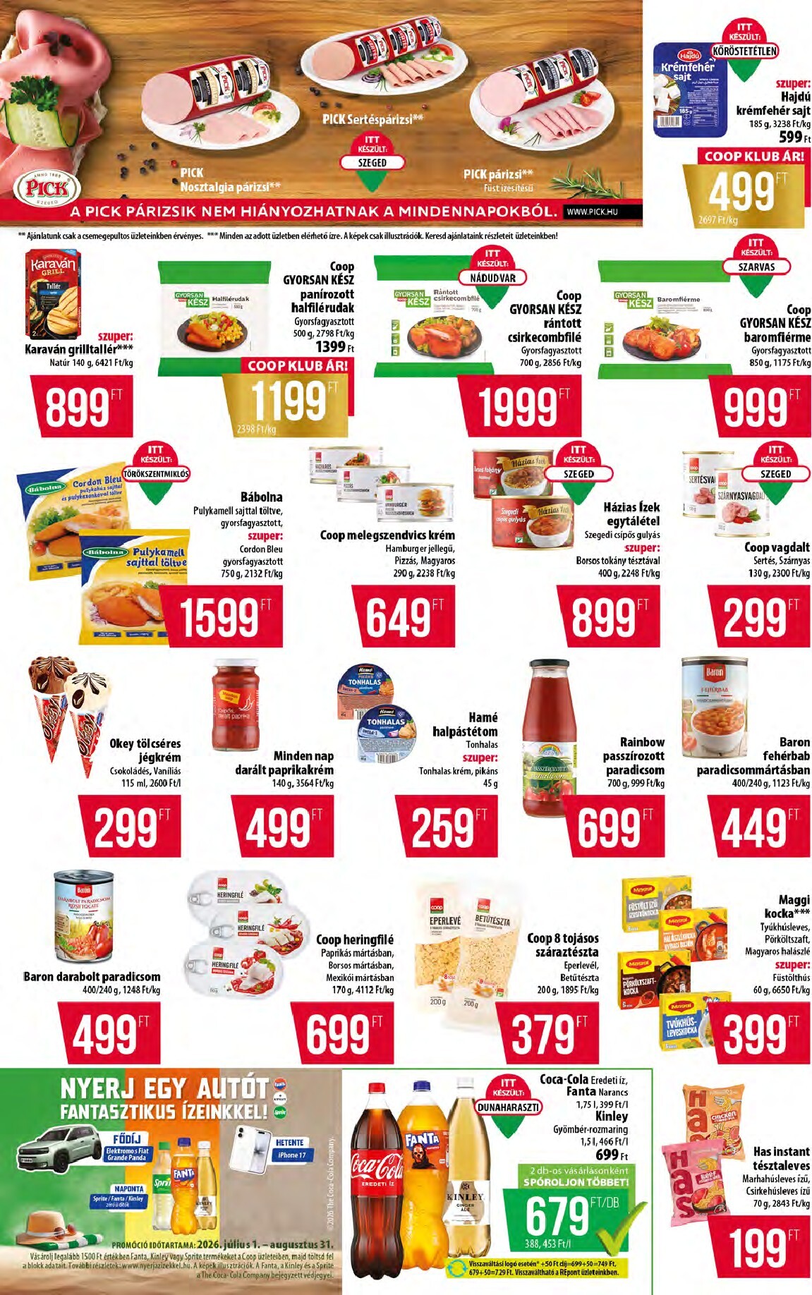coop - A jövőbeli Coop - Abc Szuper Észak-Kelet akciós újság csütörtöktől 2026.07.09.-tól szerdától 2026.07.15.-ig érvényes. - page: 4