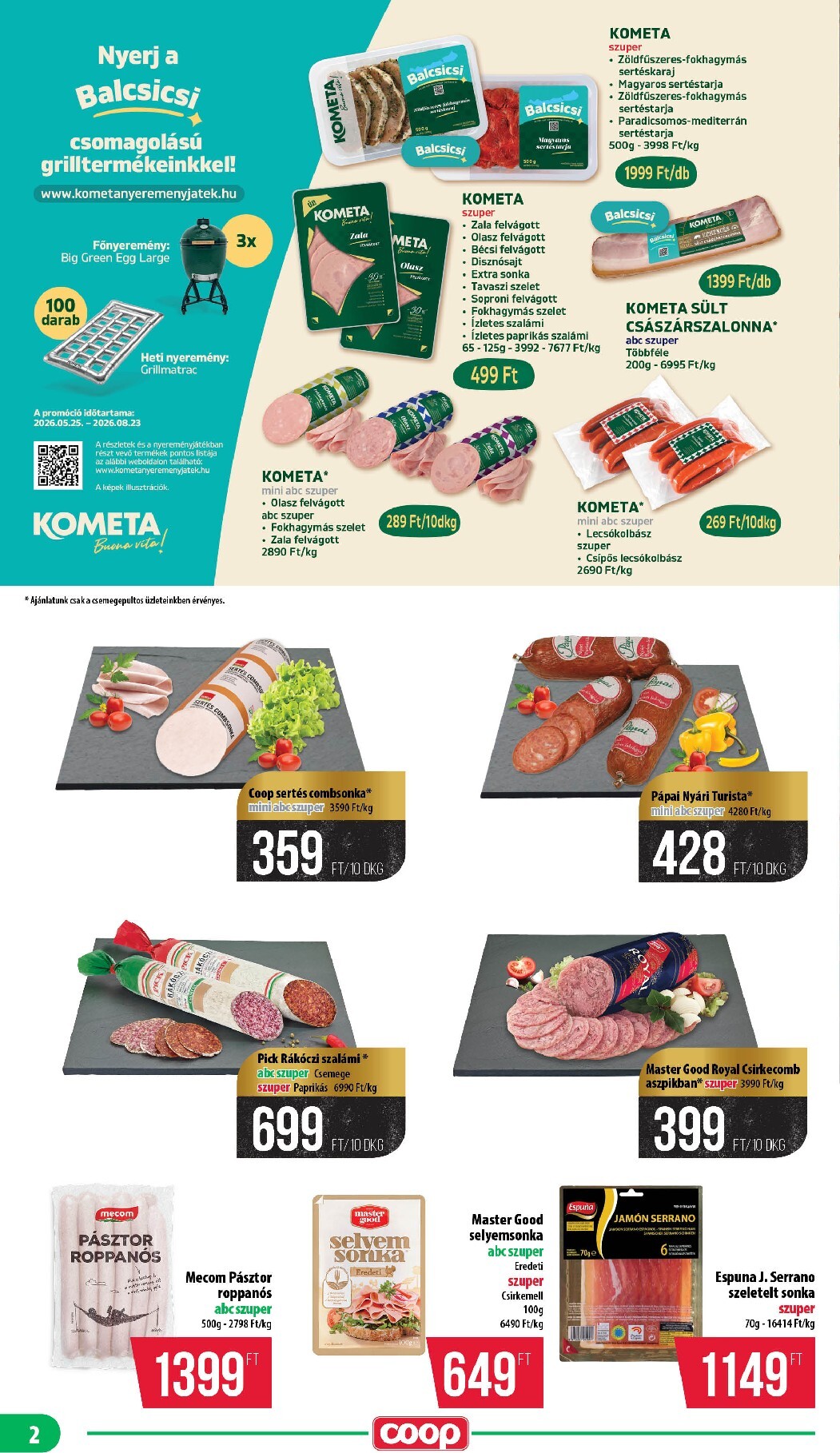 coop - A jövőbeli Coop - Mecsek akciós újság csütörtöktől 2026.07.16.-tól szerdától 2026.07.22.-ig érvényes. - page: 2