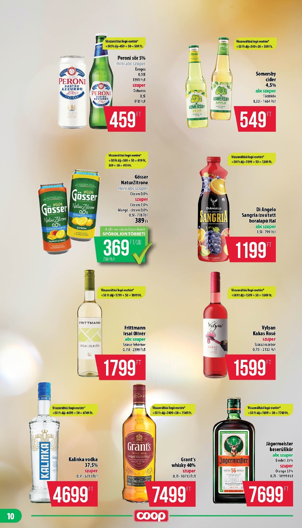 coop - A jövőbeli Coop - Mecsek akciós újság csütörtöktől 2026.07.16.-tól szerdától 2026.07.22.-ig érvényes. - page: 10