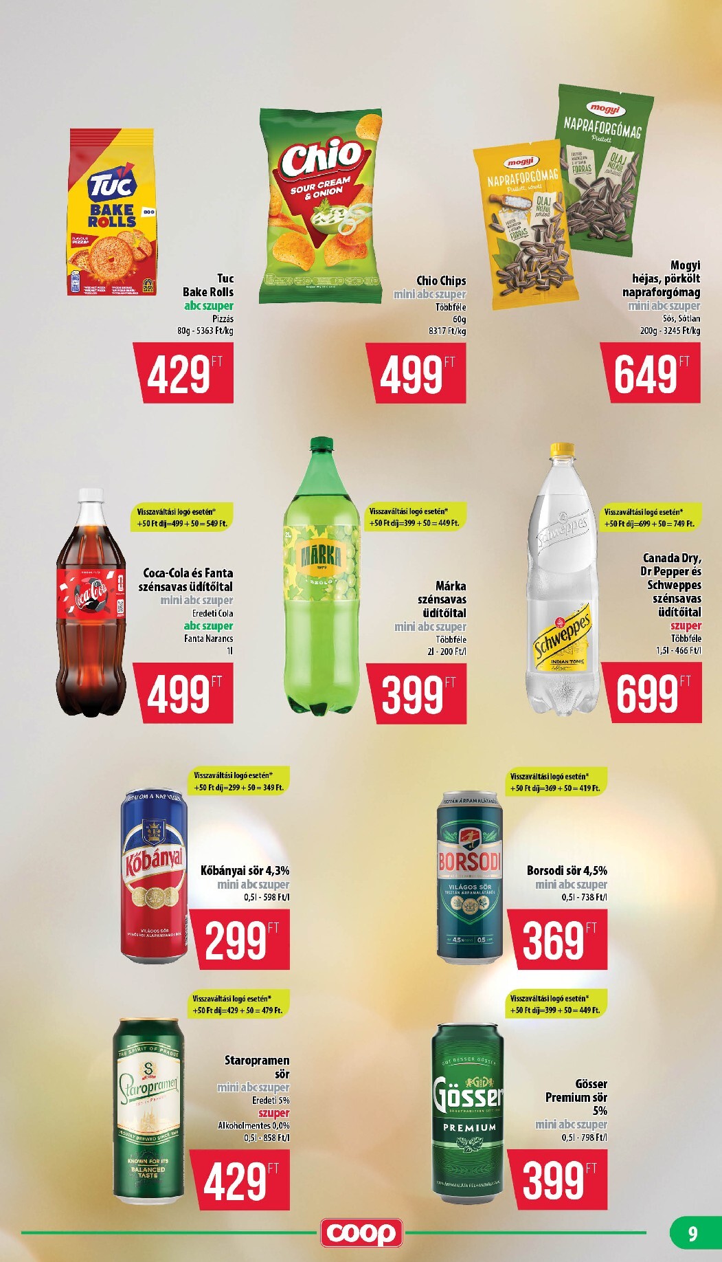 coop - A jövőbeli Coop - Mecsek akciós újság csütörtöktől 2026.07.16.-tól szerdától 2026.07.22.-ig érvényes. - page: 9