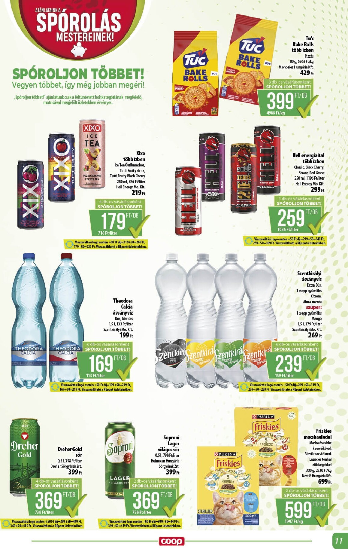 coop - Aktuális Coop - Alföld szórólap érvényes csütörtöktől 2026.07.16.-től szerdától 2026.07.22.-ig - page: 11