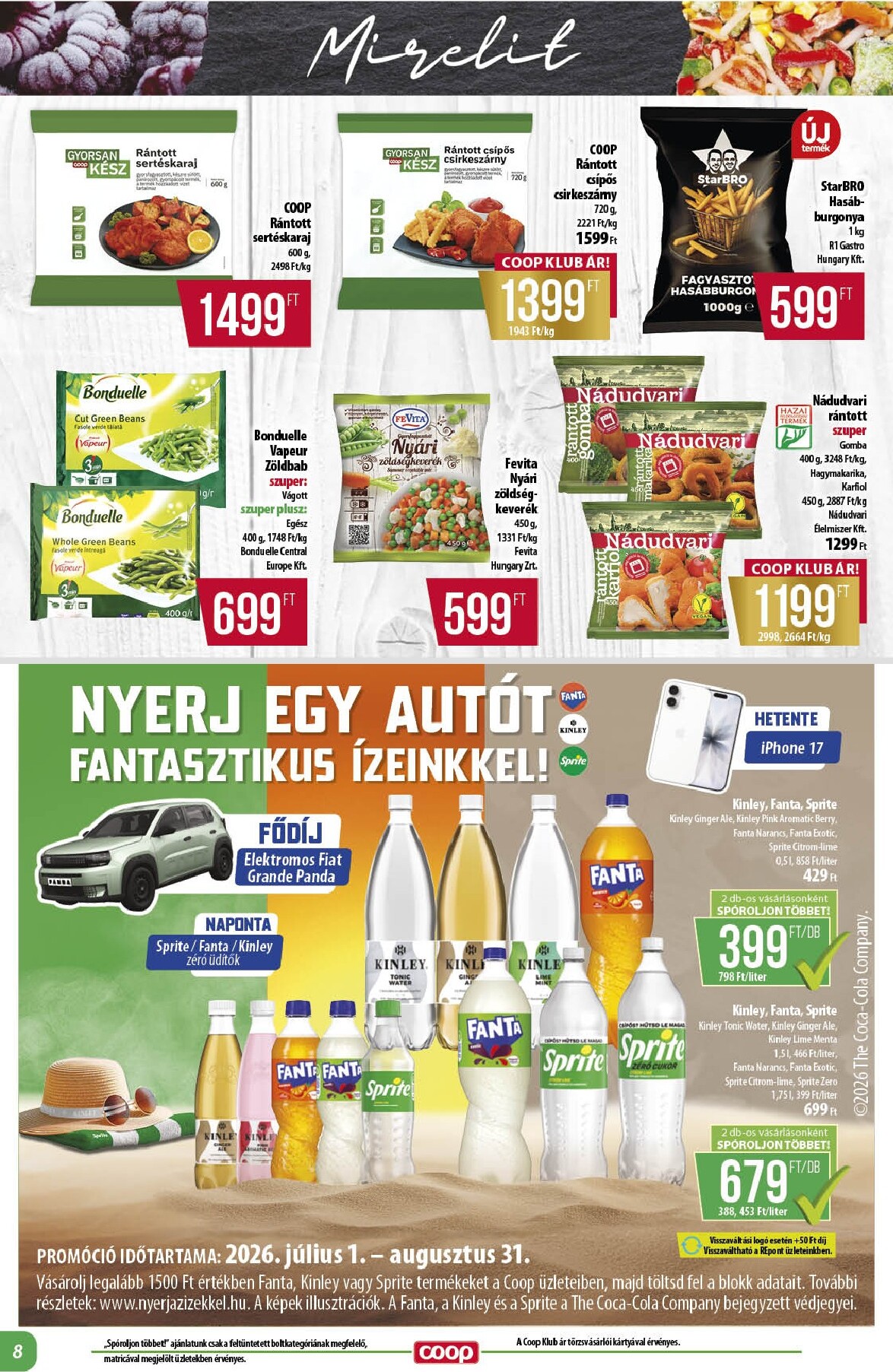 coop - Aktuális Coop - Alföld szórólap érvényes csütörtöktől 2026.07.16.-től szerdától 2026.07.22.-ig - page: 8