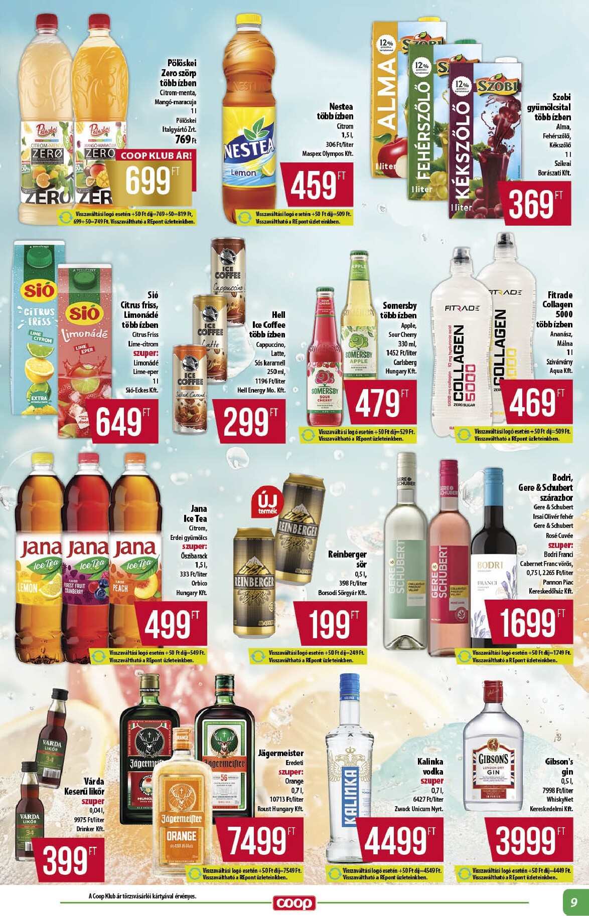 coop - Aktuális Coop - Alföld szórólap érvényes csütörtöktől 2026.07.16.-től szerdától 2026.07.22.-ig - page: 9