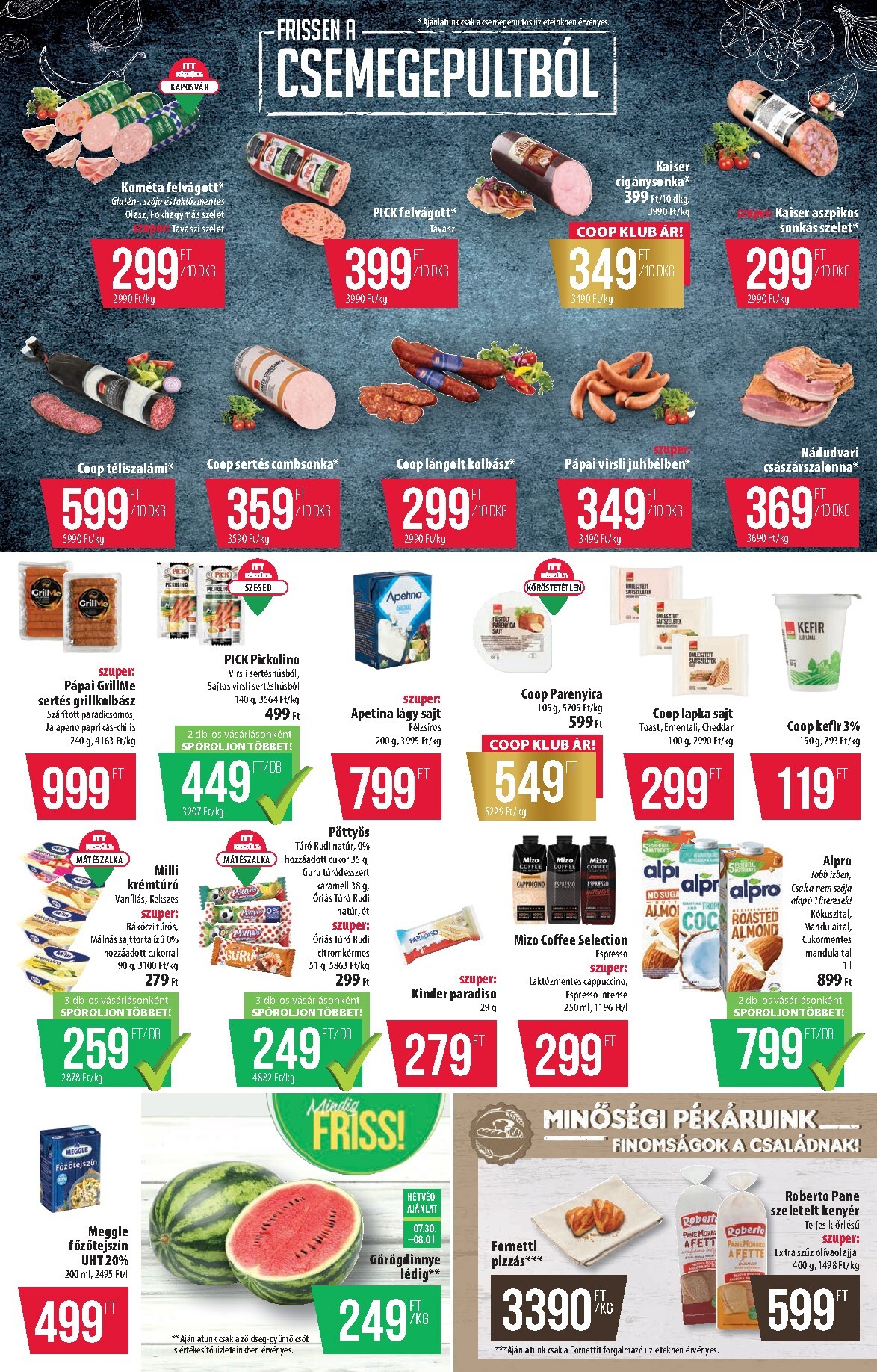 coop - A jövőbeli Coop - Abc-Szuper akciós újság csütörtöktől 2026.07.30.-tól szerdától 2026.08.05.-ig érvényes. - page: 2