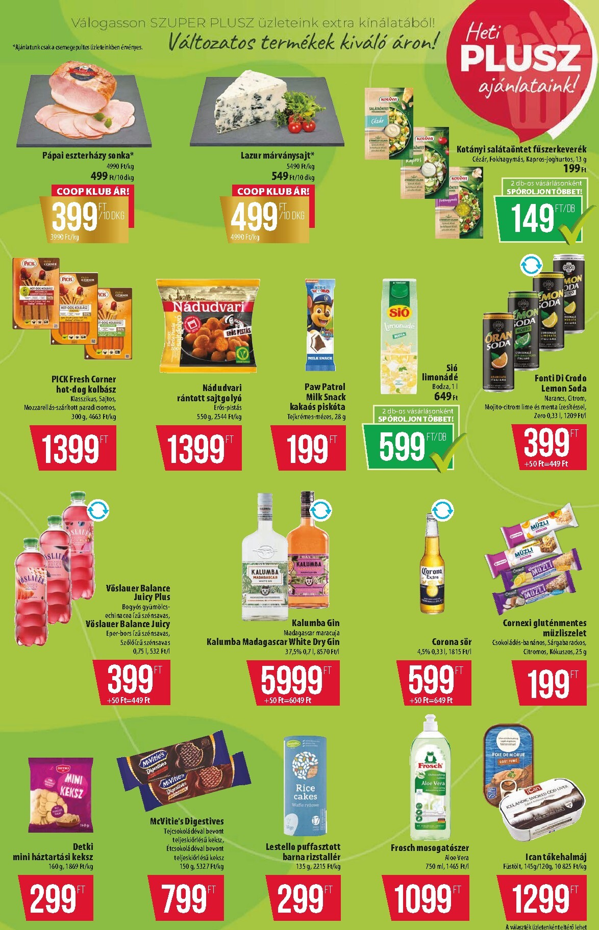 coop - A jövőbeli Coop - Alföld Szuper Plusz akciós újság csütörtöktől 2026.07.30.-tól szerdától 2026.08.05.-ig érvényes. - page: 7