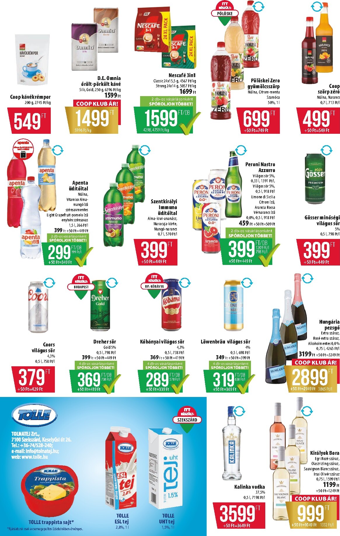 coop - A jövőbeli Coop - Észak-Kelet Szuper Plusz akciós újság csütörtöktől 2026.07.30.-tól szerdától 2026.08.05.-ig érvényes. - page: 10