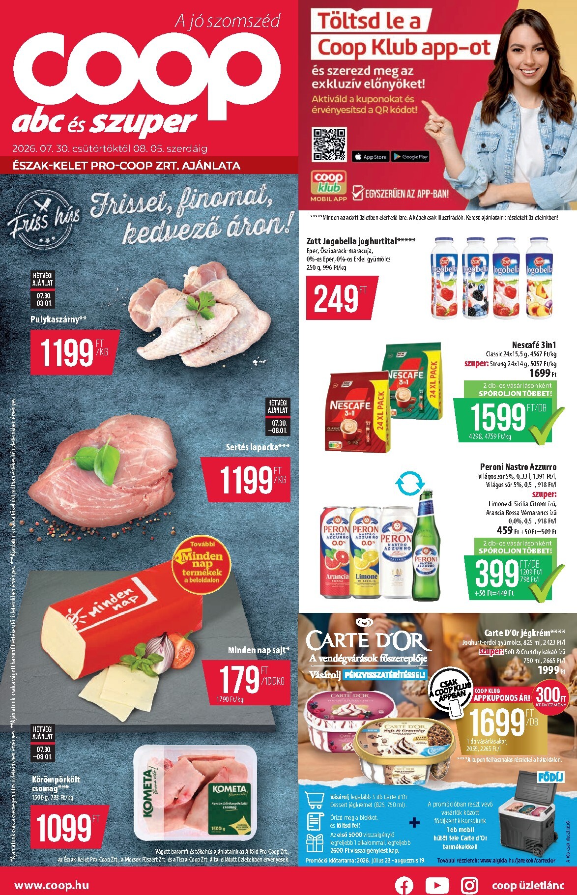 coop - A jövőbeli Coop - Abc Szuper akciós újság csütörtöktől 2026.07.30.-tól szerdától 2026.08.05.-ig érvényes. - page: 1