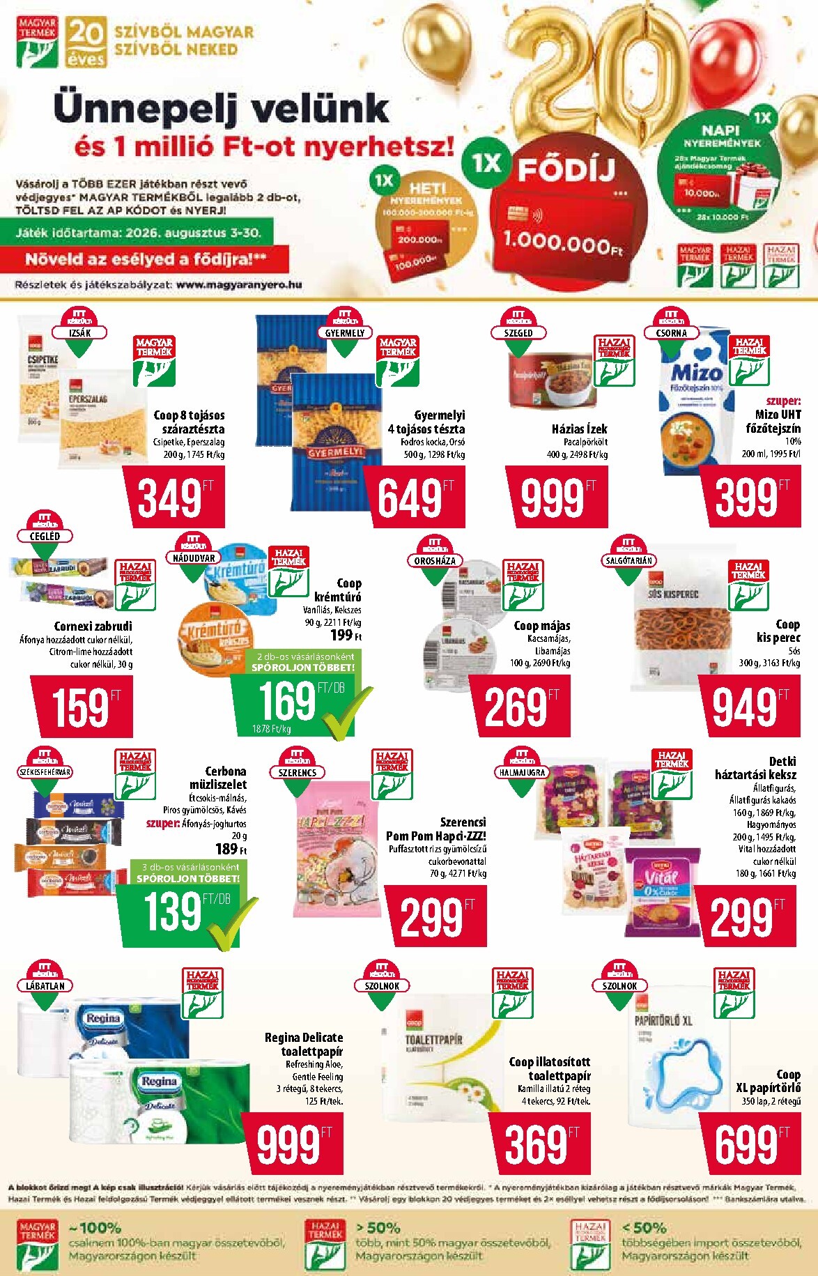 coop - A jövőbeli Coop - Abc-Szuper akciós újság csütörtöktől 2026.08.06.-tól szerdától 2026.08.12.-ig érvényes. - page: 4