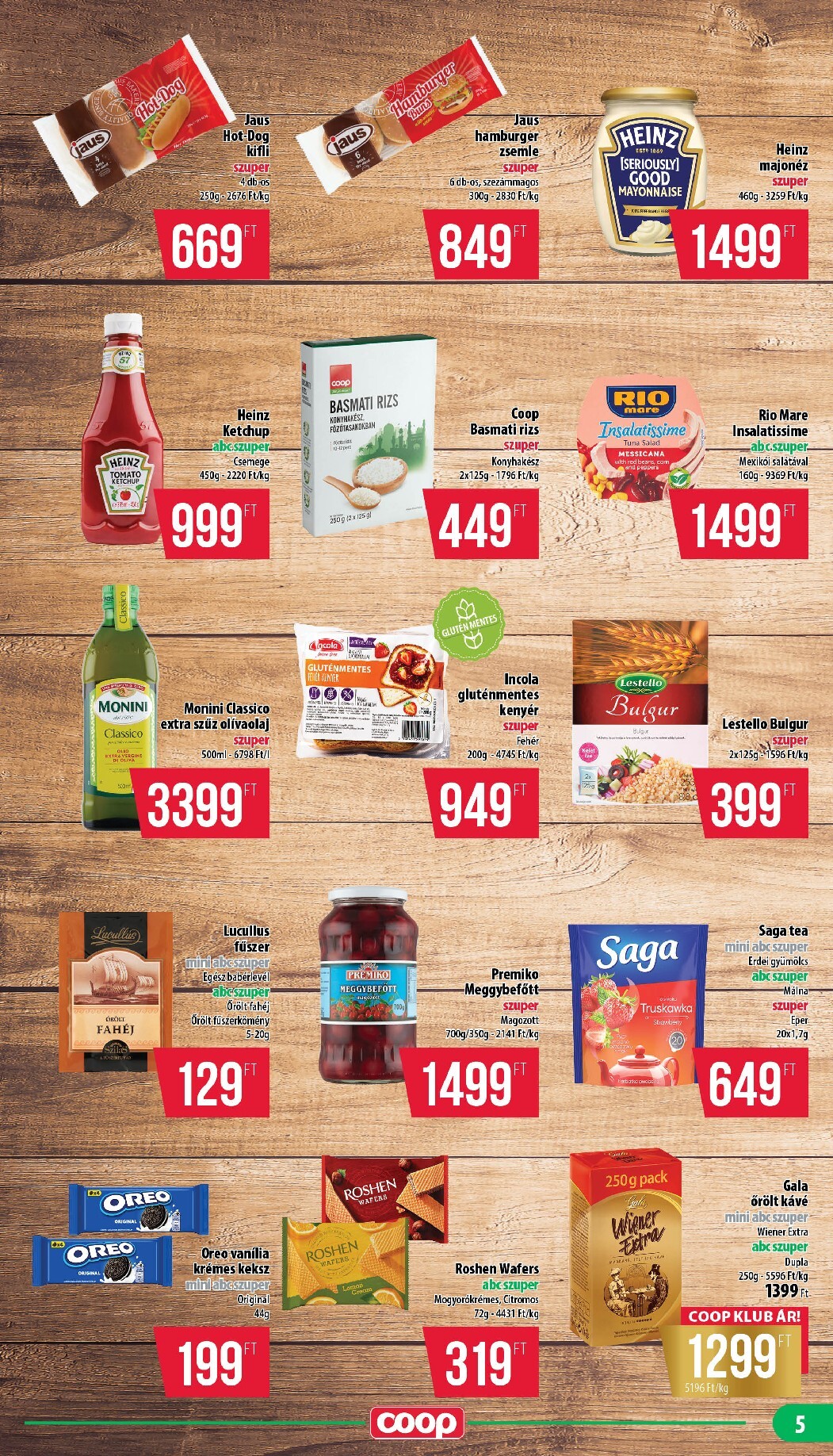 coop - A jövőbeli Coop - Nyírzem akciós újság csütörtöktől 2026.08.13.-tól szerdától 2026.08.19.-ig érvényes. - page: 5