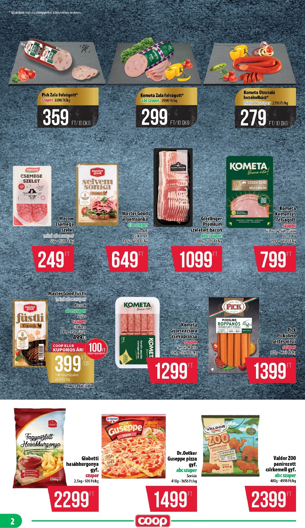 coop - A jövőbeli Coop - Nyírzem akciós újság csütörtöktől 2026.08.13.-tól szerdától 2026.08.19.-ig érvényes. - page: 2