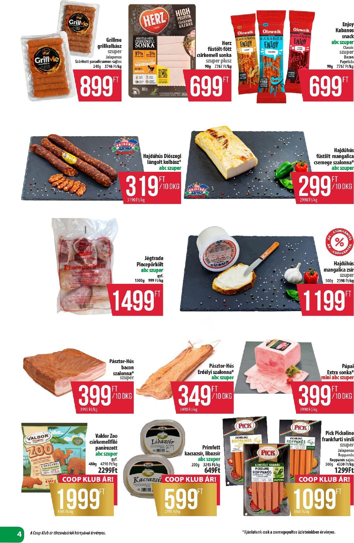 coop - A jövőbeli Coop - Észak-Kelet akciós újság csütörtöktől 2026.08.13.-tól szerdától 2026.08.19.-ig érvényes. - page: 4