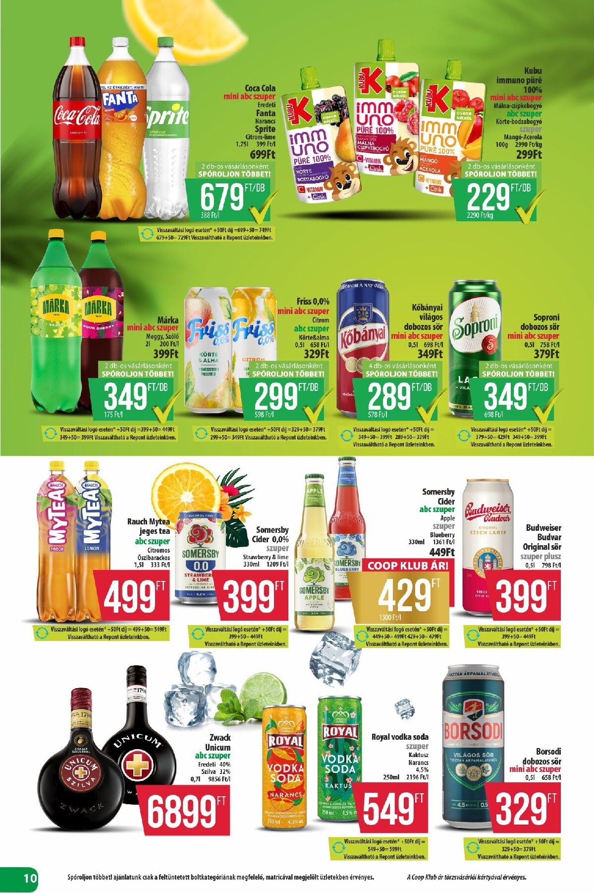 coop - A jövőbeli Coop - Észak-Kelet akciós újság csütörtöktől 2026.08.13.-tól szerdától 2026.08.19.-ig érvényes. - page: 10