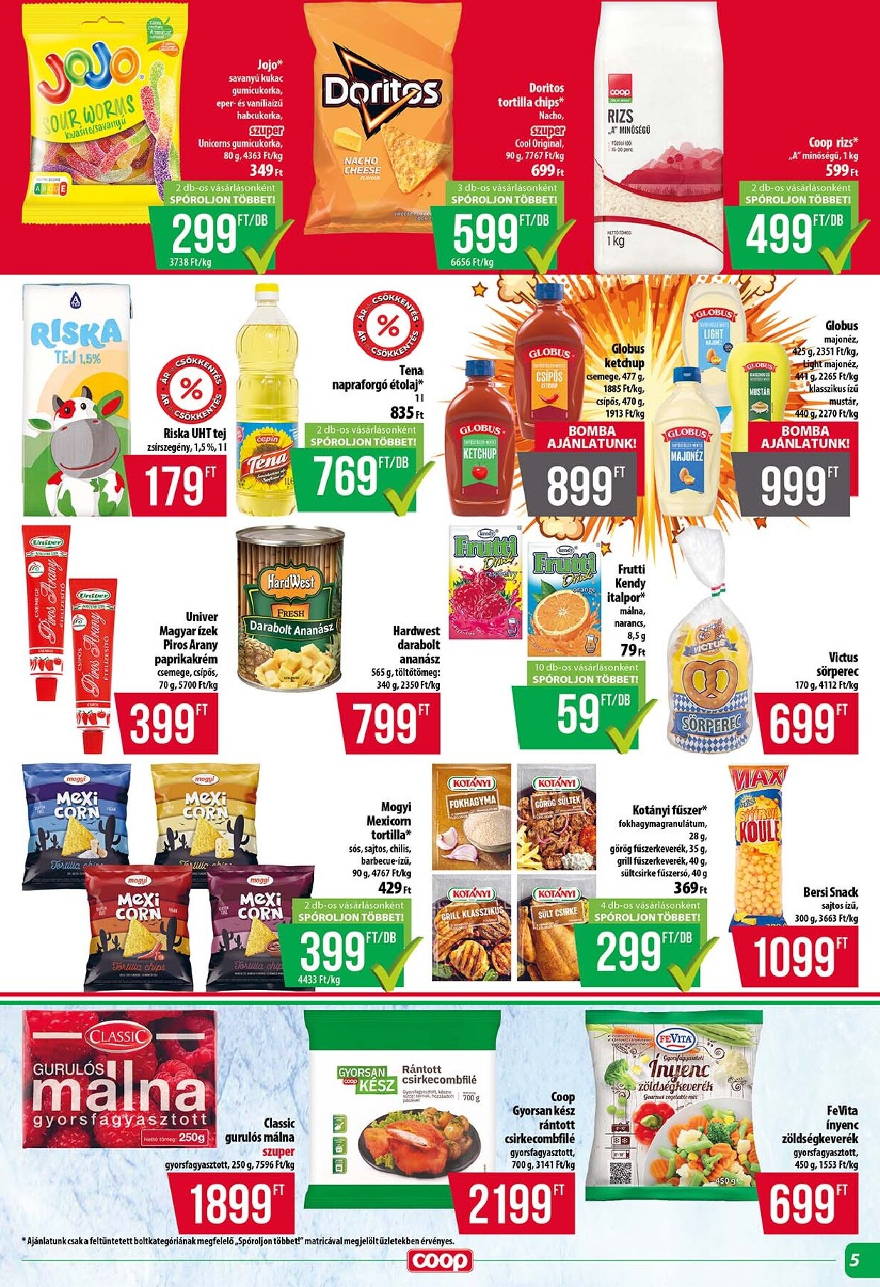 coop - A jövőbeli Coop - Tisza - Abc-Szuper akciós újság csütörtöktől 2026.08.13.-tól szerdától 2026.08.19.-ig érvényes. - page: 5