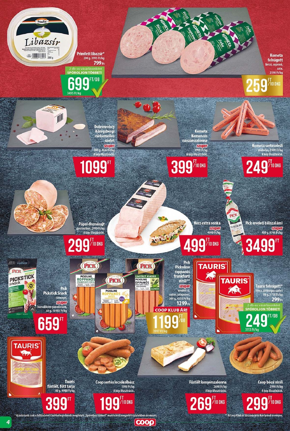 coop - A jövőbeli Coop - Tisza - Abc-Szuper akciós újság csütörtöktől 2026.08.13.-tól szerdától 2026.08.19.-ig érvényes. - page: 4