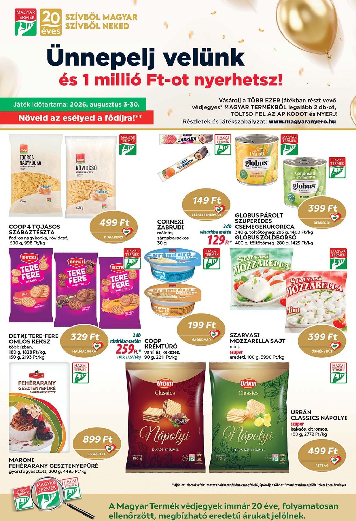 coop - A jövőbeli Coop - Tisza - Abc-Szuper akciós újság csütörtöktől 2026.08.13.-tól szerdától 2026.08.19.-ig érvényes. - page: 6