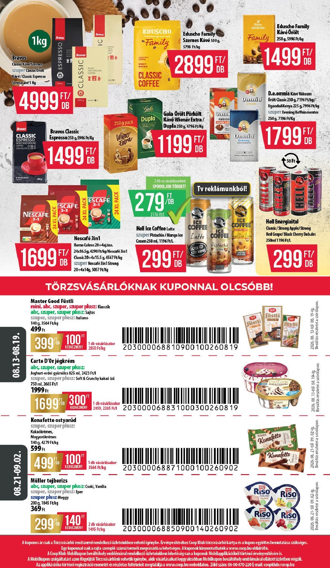 coop - A jövőbeli Coop - Hétforrás akciós újság csütörtöktől 2026.08.13.-tól szerdától 2026.09.02.-ig érvényes. - page: 12