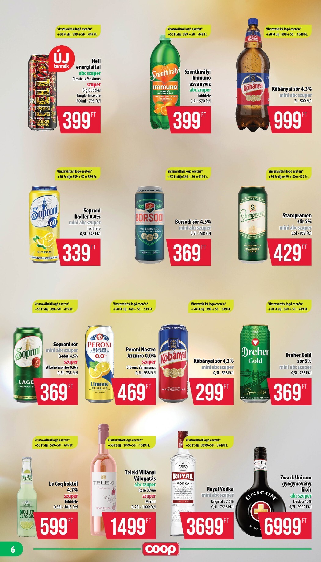 coop - A jövőbeli Coop - Mecsek akciós újság csütörtöktől 2026.08.13.-tól szerdától 2026.08.19.-ig érvényes. - page: 6