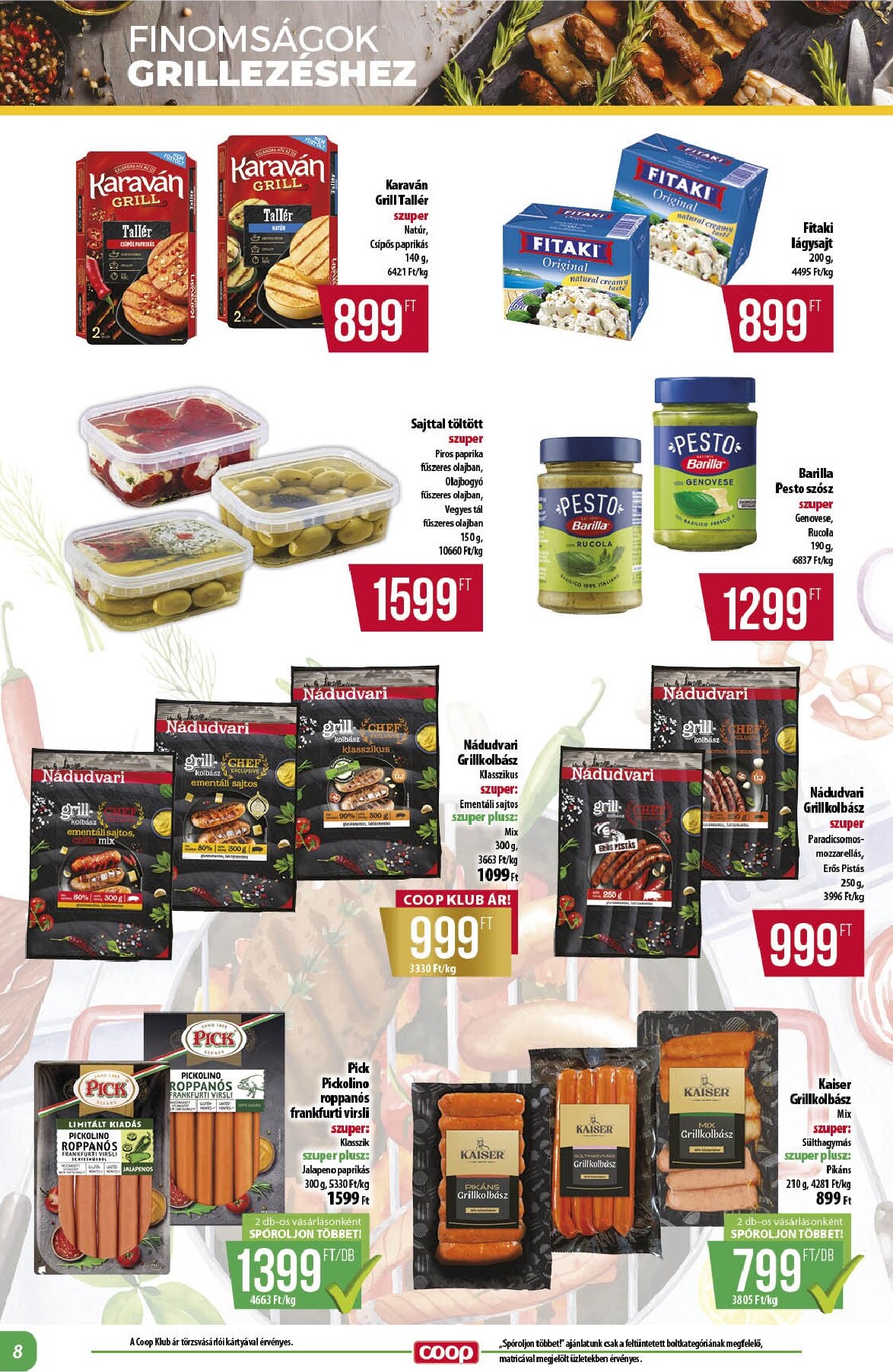 coop - A jövőbeli Coop - Alföld akciós újság csütörtöktől 2026.08.13.-tól szerdától 2026.08.19.-ig érvényes. - page: 8