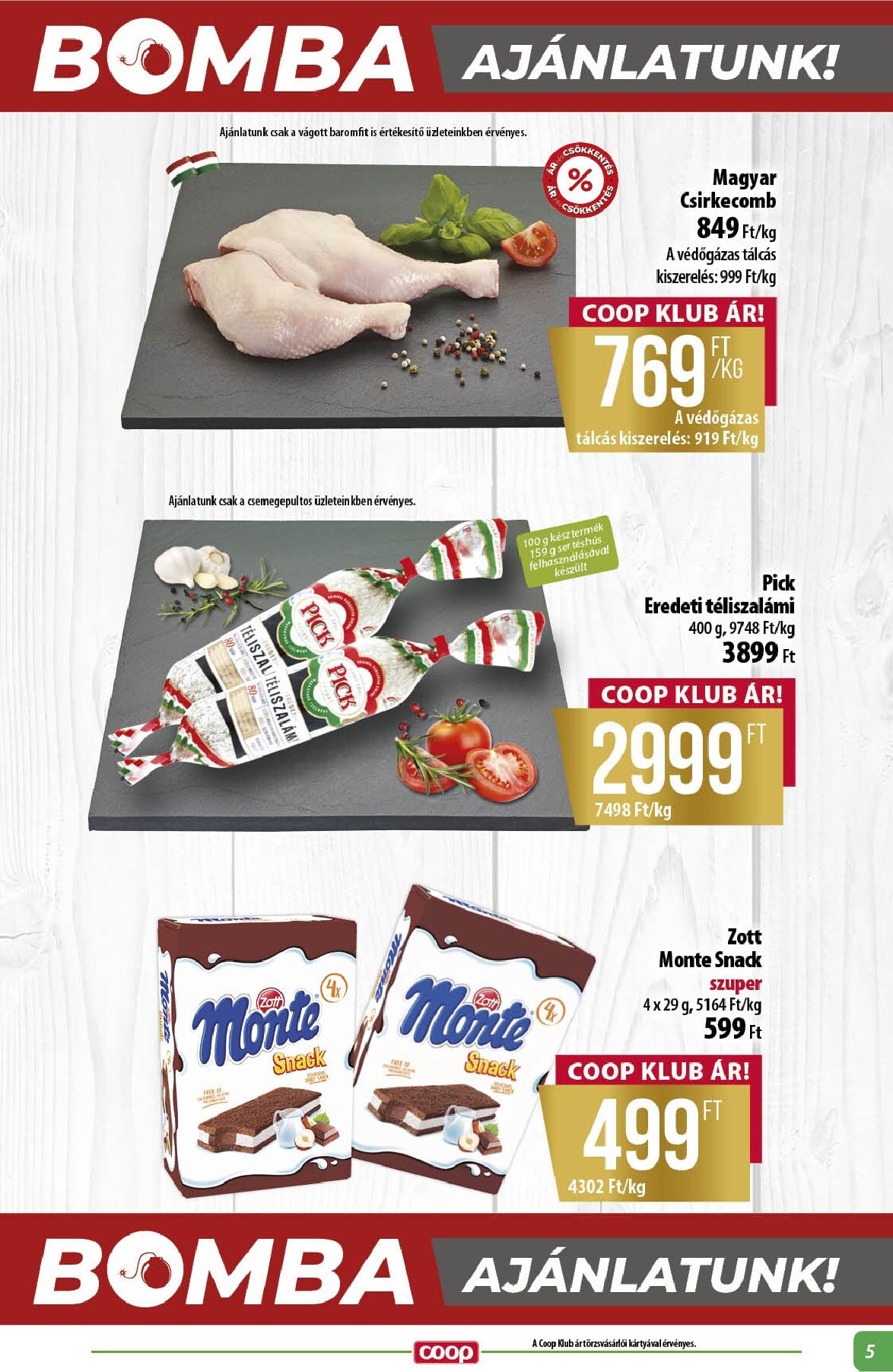 coop - A jövőbeli Coop - Alföld akciós újság csütörtöktől 2026.08.13.-tól szerdától 2026.08.19.-ig érvényes. - page: 5