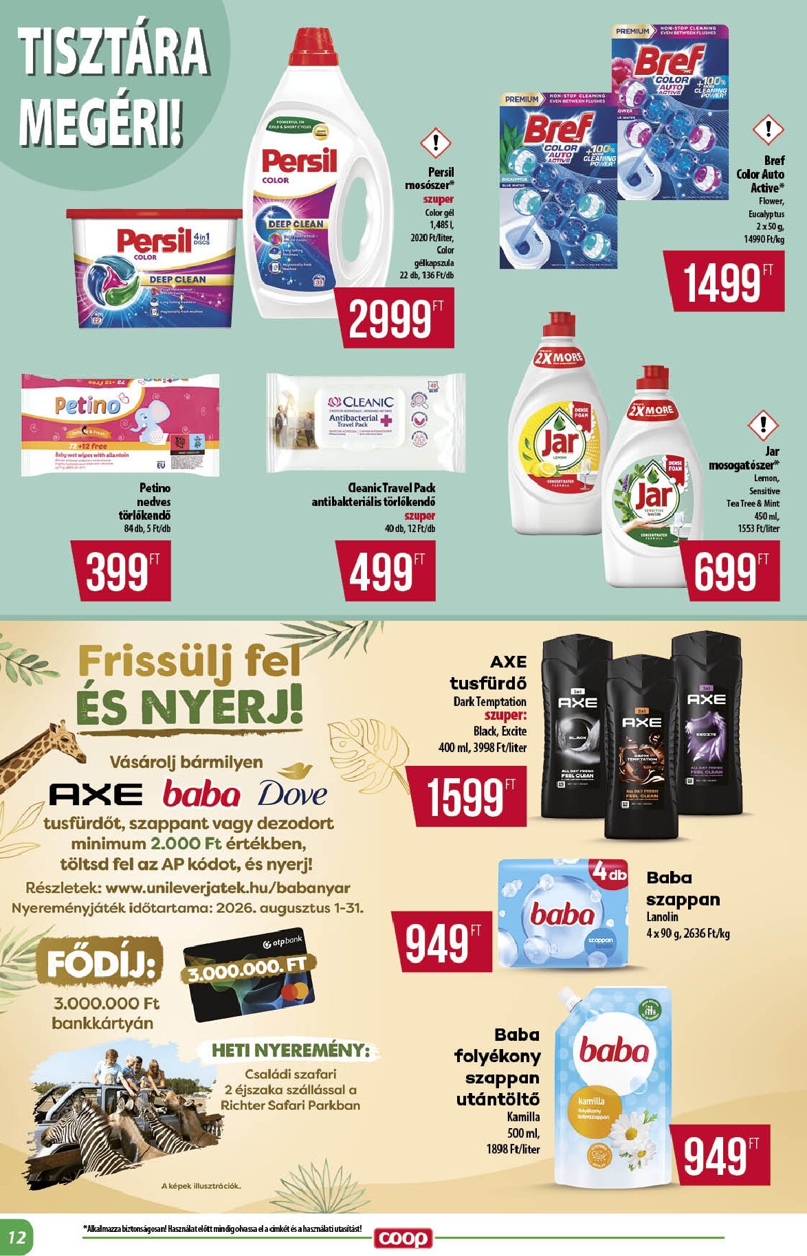 coop - A jövőbeli Coop - Alföld akciós újság csütörtöktől 2026.08.13.-tól szerdától 2026.08.19.-ig érvényes. - page: 12