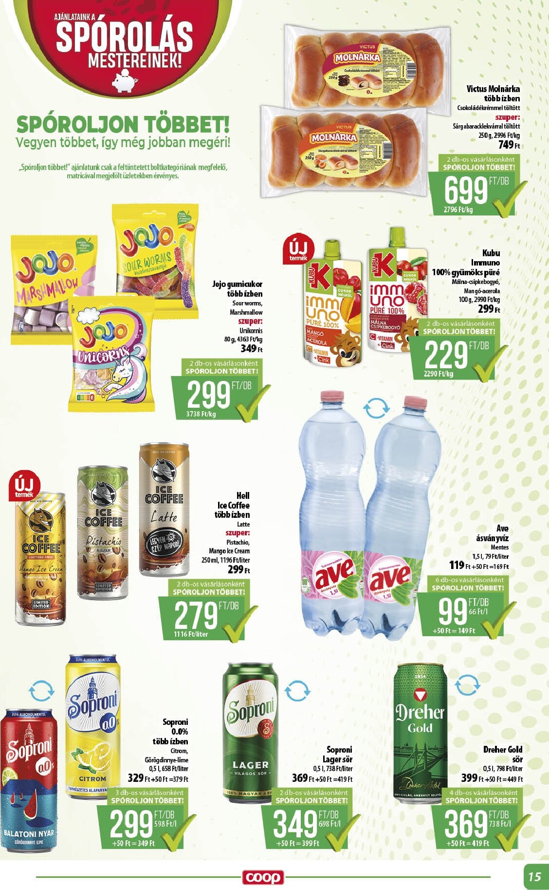 coop - A jövőbeli Coop - Alföld akciós újság csütörtöktől 2026.08.13.-tól szerdától 2026.08.19.-ig érvényes. - page: 15