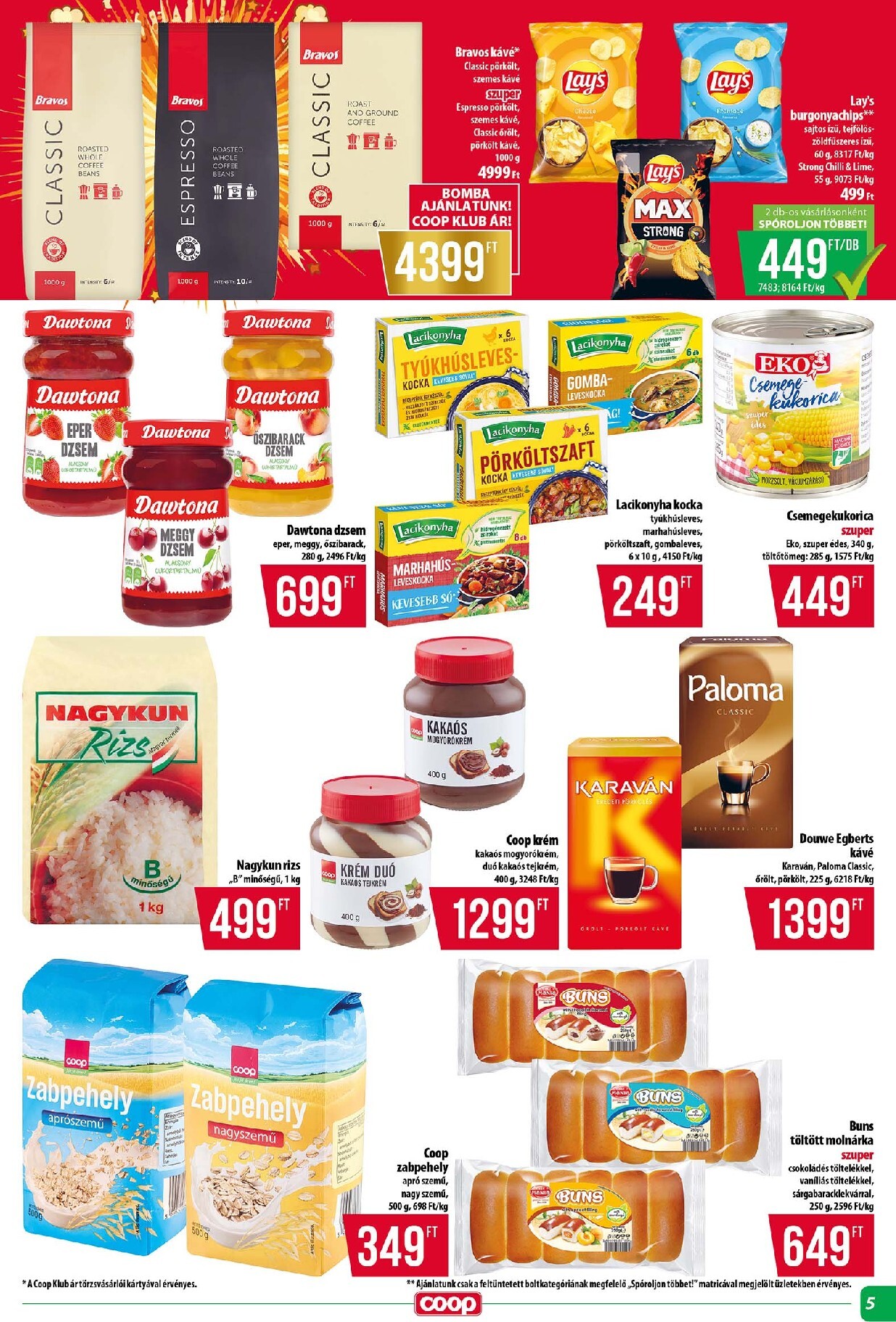 coop - A jövőbeli Coop - Tisza - Abc-Szuper akciós újság csütörtöktől 2026.08.27.-tól szerdától 2026.09.02.-ig érvényes. - page: 5