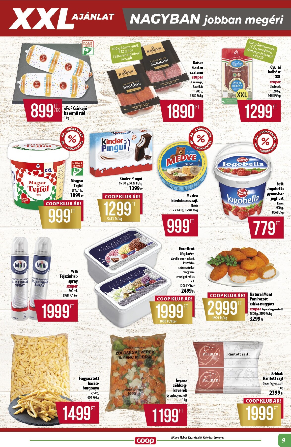 coop - A jövőbeli Coop - Alföld akciós újság csütörtöktől 2026.08.27.-tól szerdától 2026.09.02.-ig érvényes. - page: 9