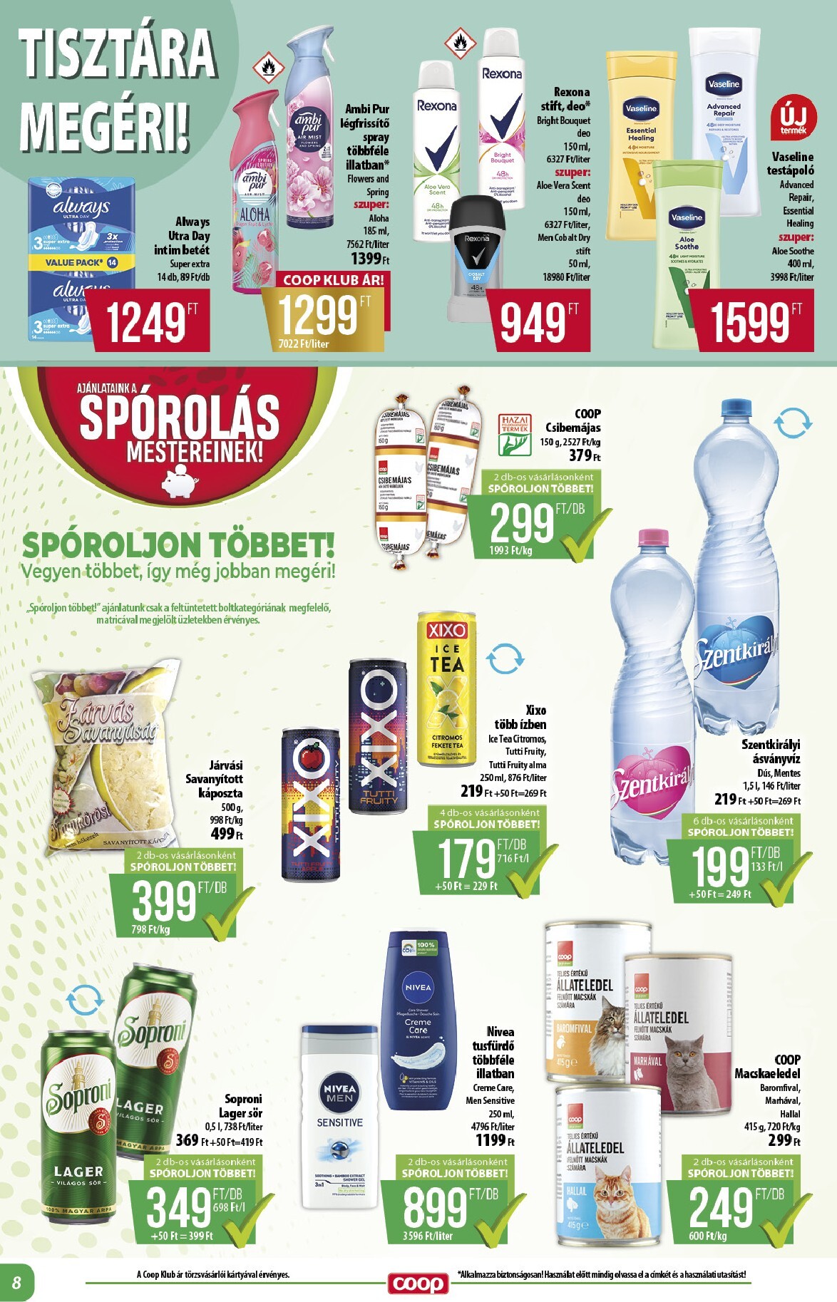coop - A jövőbeli Coop - Alföld akciós újság csütörtöktől 2026.08.27.-tól szerdától 2026.09.02.-ig érvényes. - page: 8