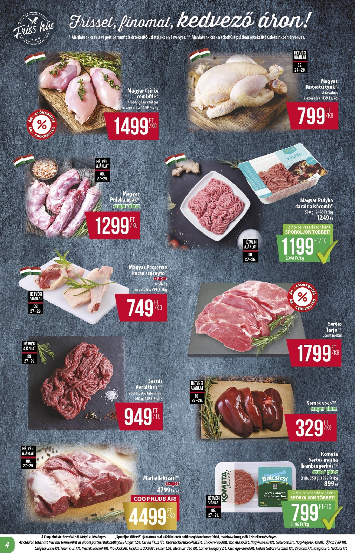 coop - A jövőbeli Coop - Alföld akciós újság csütörtöktől 2026.08.27.-tól szerdától 2026.09.02.-ig érvényes. - page: 4