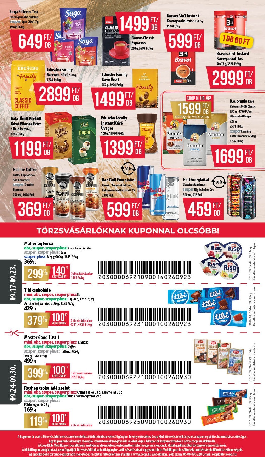 coop - A jövőbeli Coop - Hétforrás akciós újság csütörtöktől 2026.09.17.-tól szerdától 2026.09.30.-ig érvényes. - page: 12