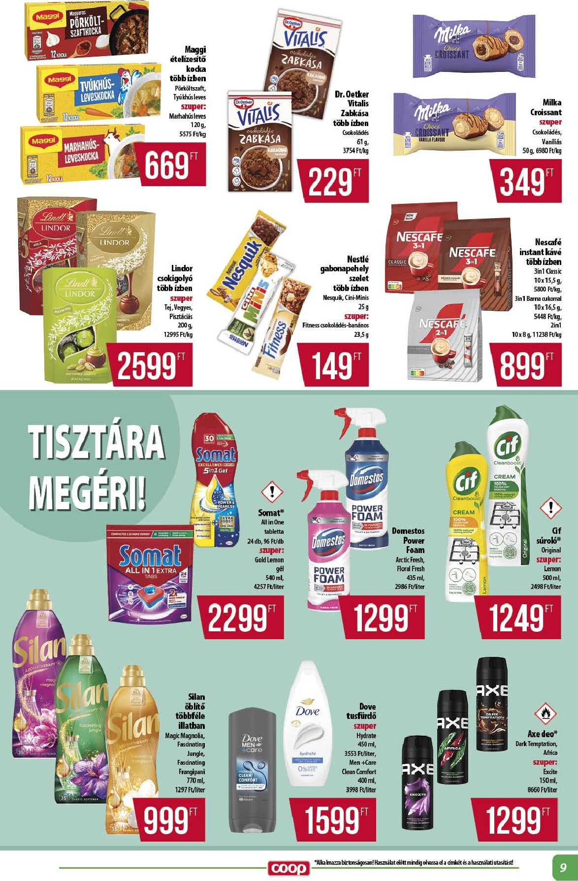 coop - A jövőbeli Coop - Abc Szuper Alföld akciós újság csütörtöktől 2026.09.17.-tól szerdától 2026.09.23.-ig érvényes. - page: 9