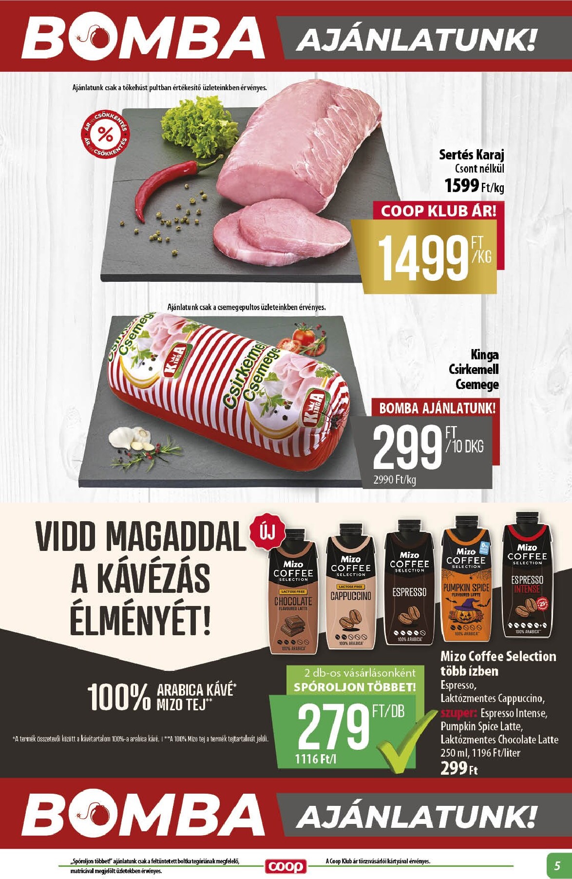 coop - A jövőbeli Coop - Abc Szuper Alföld akciós újság csütörtöktől 2026.09.17.-tól szerdától 2026.09.23.-ig érvényes. - page: 5